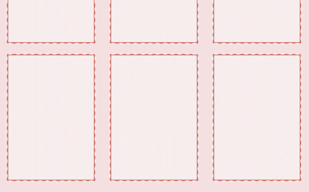 Scallop Stripe Wall Mural Sample
