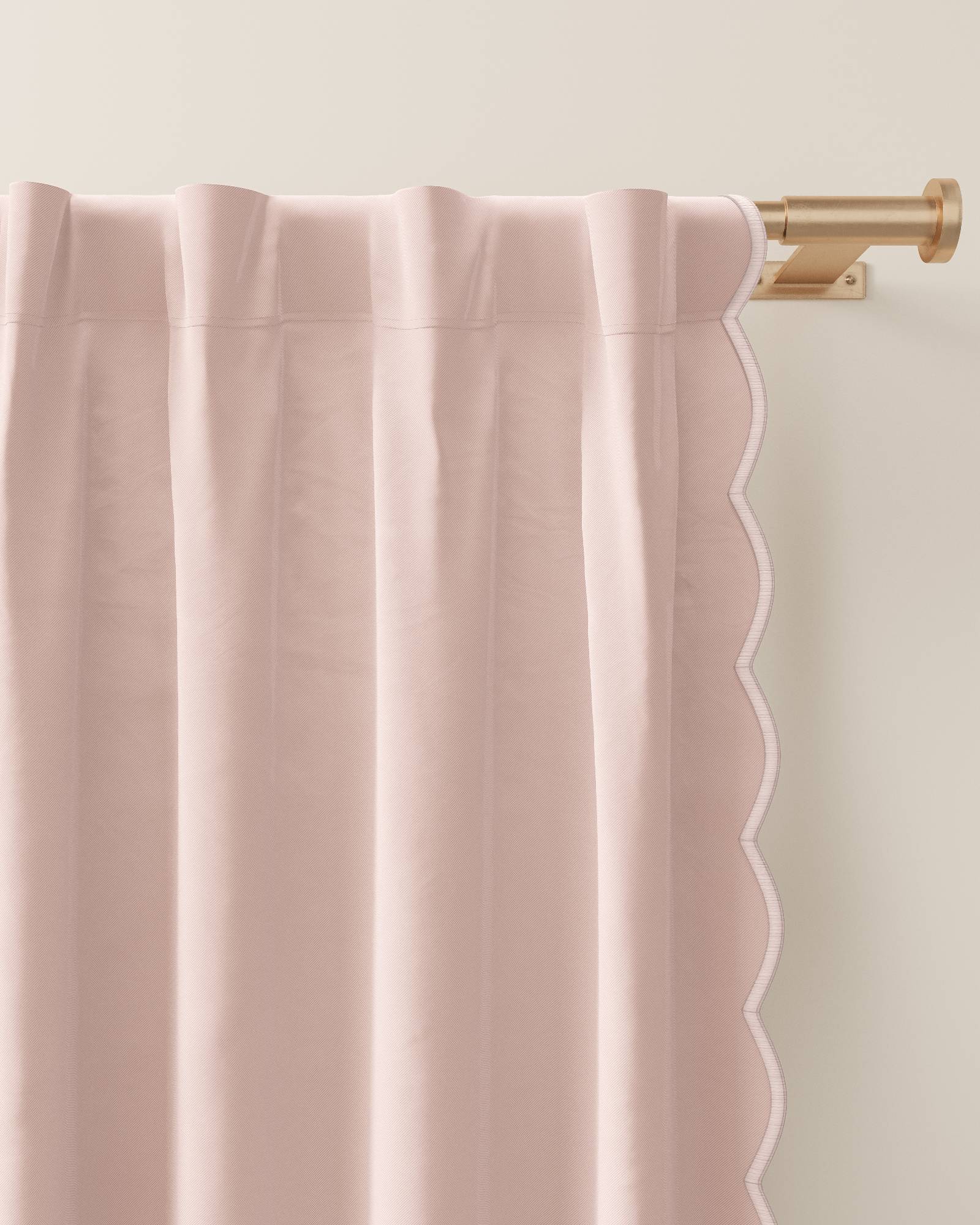 Scallop Edge Blackout Curtain