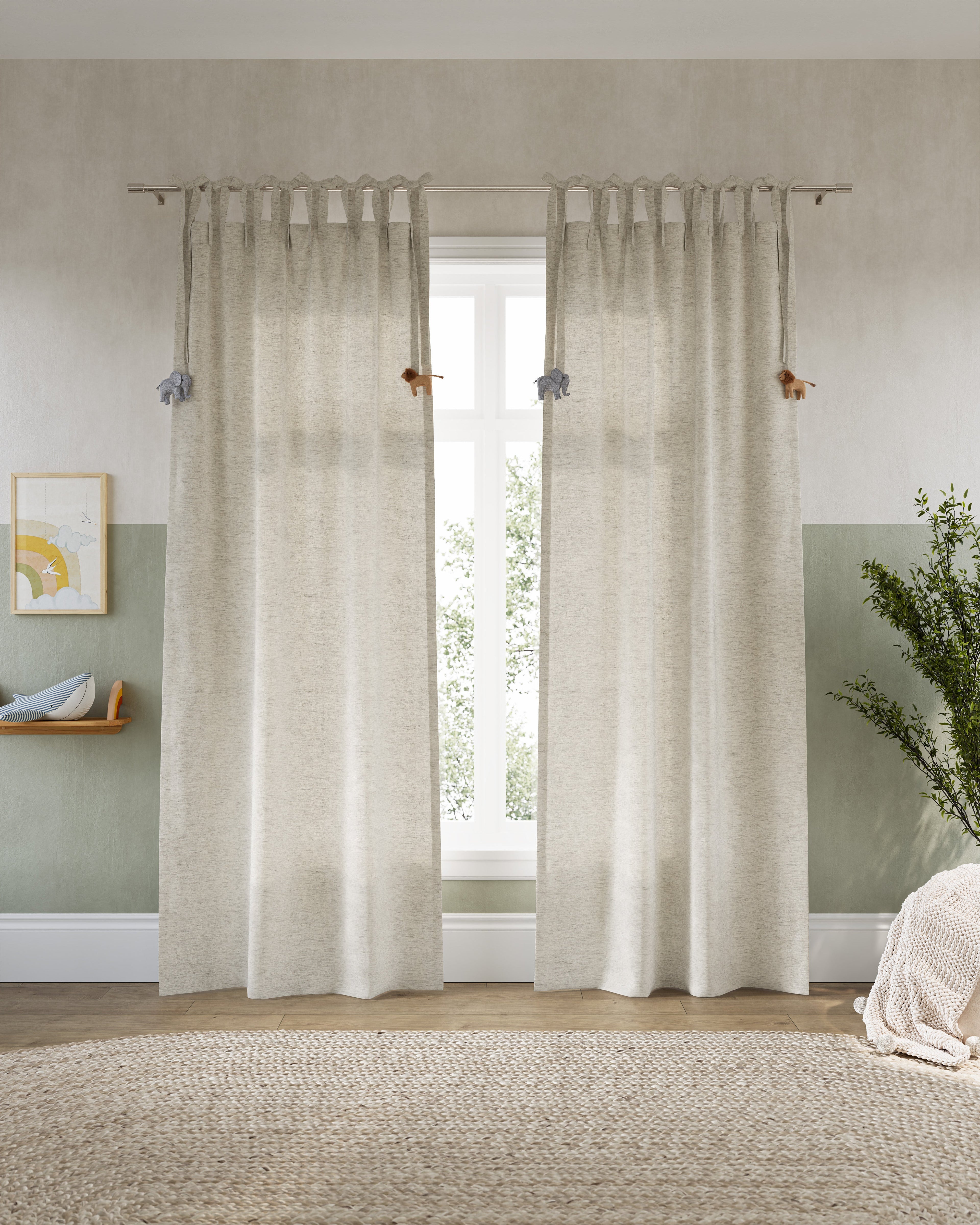 Safari Animals Sheer Curtain