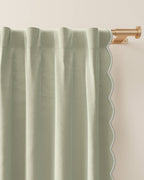 Scallop Edge Blackout Curtain
