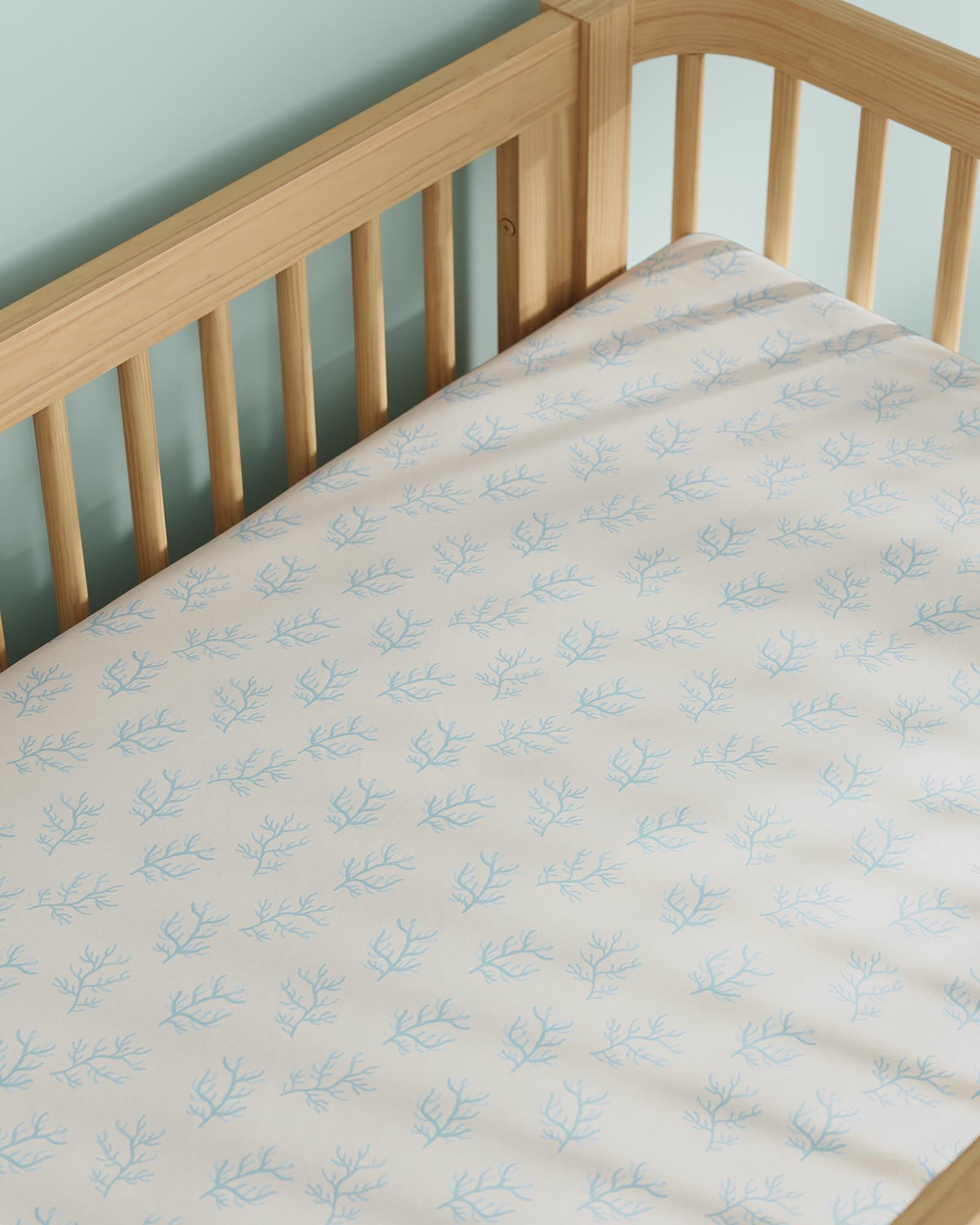 Coral Crib Sheet Set