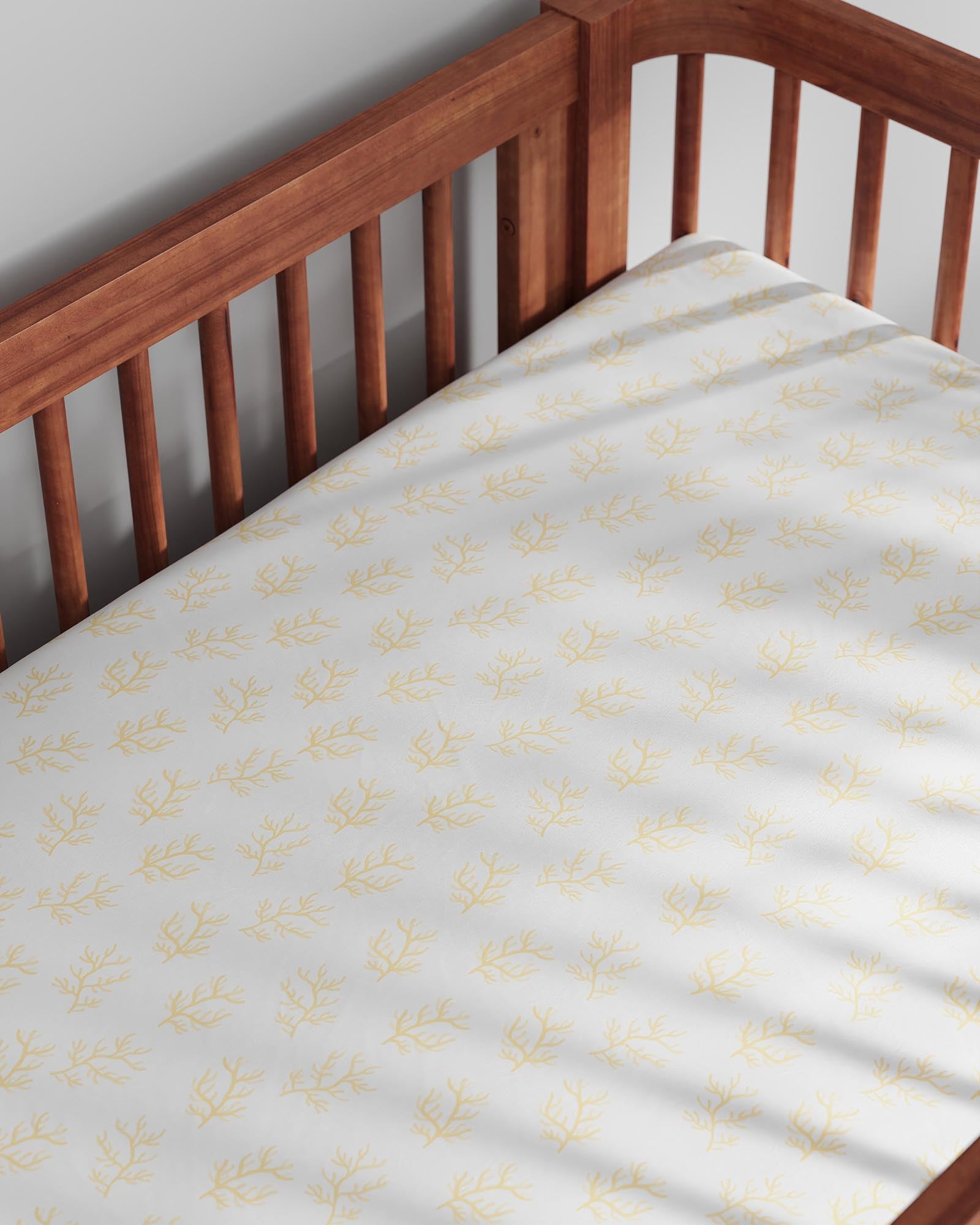 Coral Crib Sheet Set