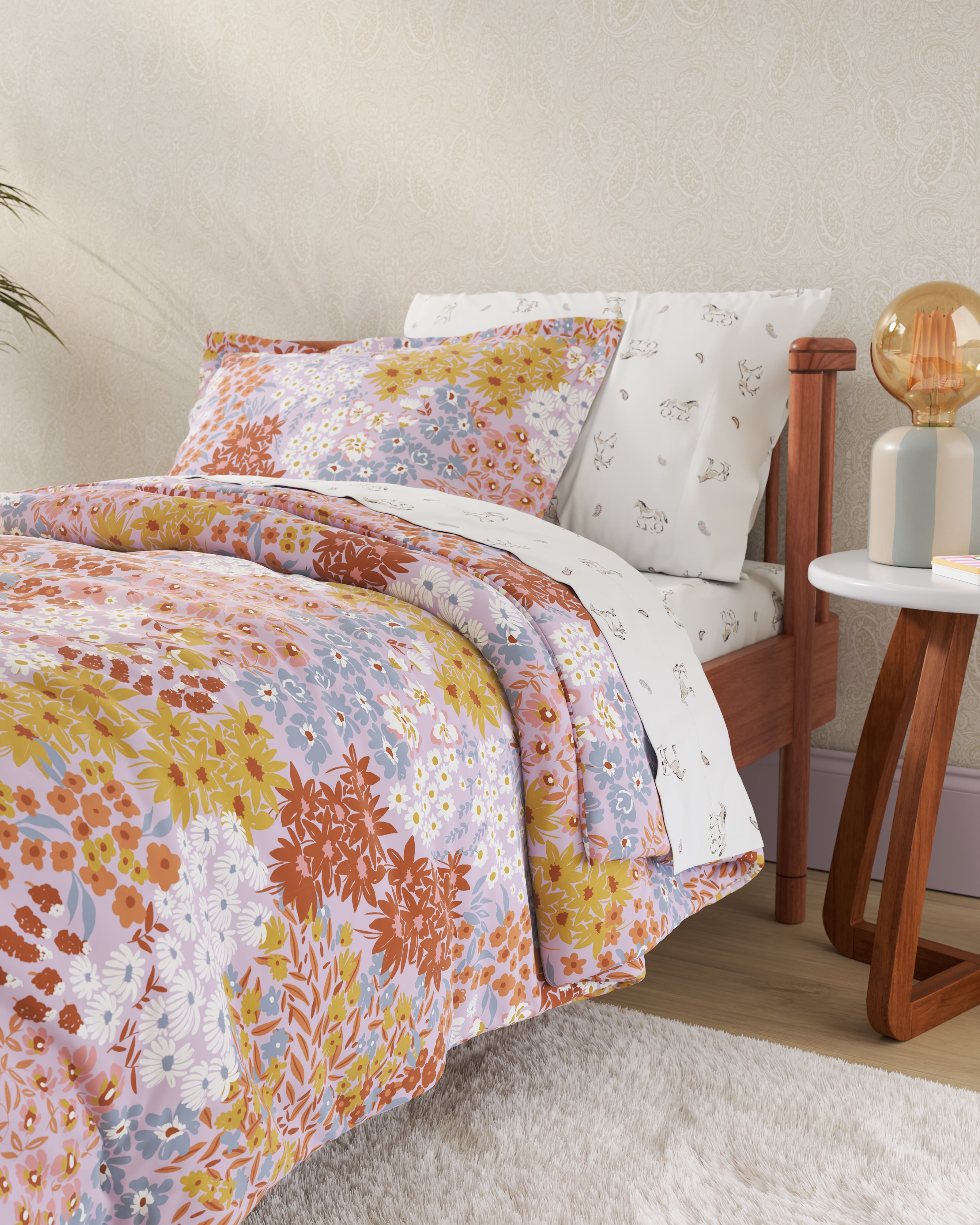 Wildflower Twin Duvet Cover Set