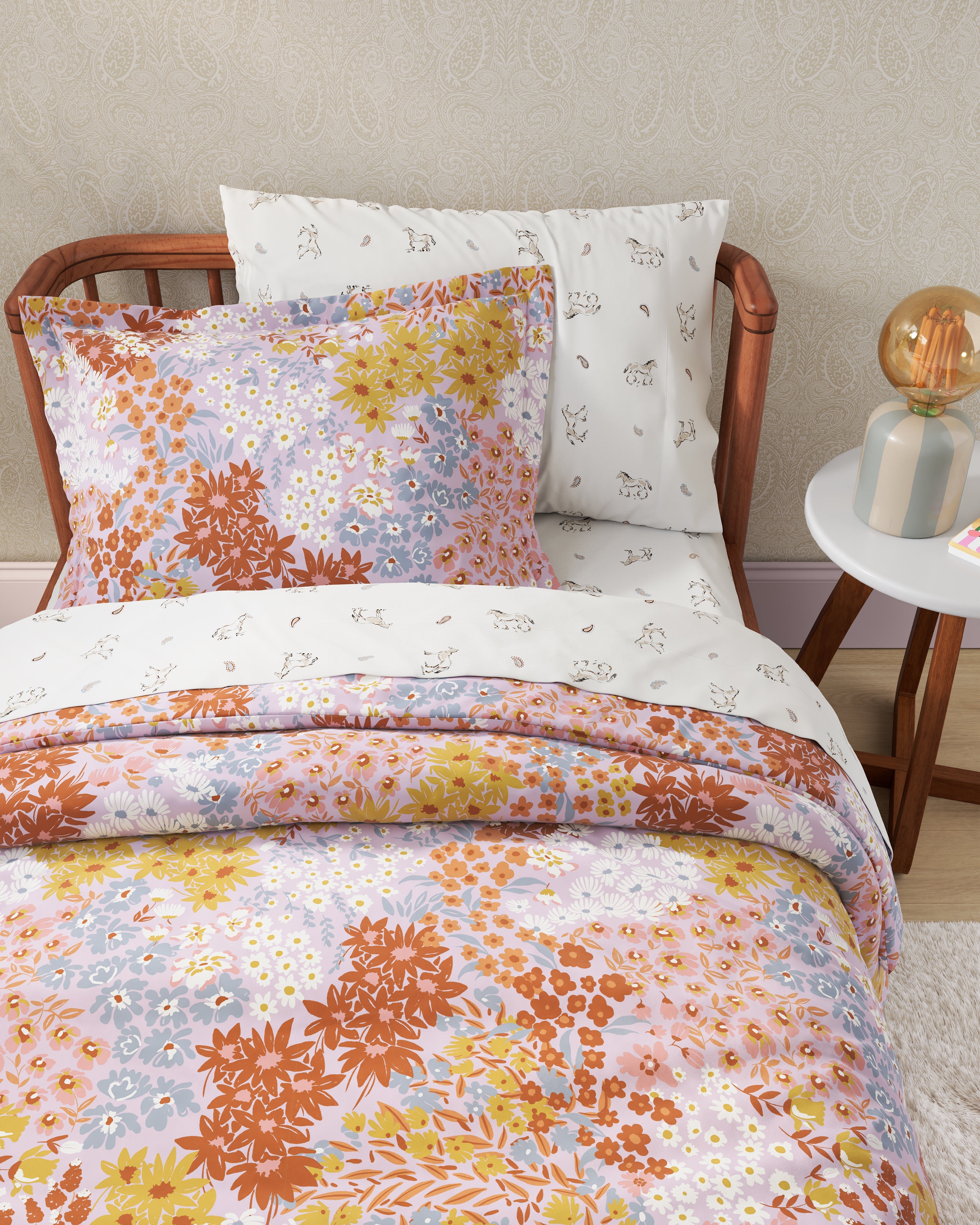 Wildflower Twin Duvet Cover Set