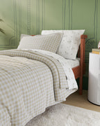 Gingham Twin Duvet Cover Set