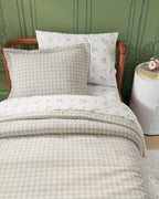 Gingham Twin Duvet Cover Set