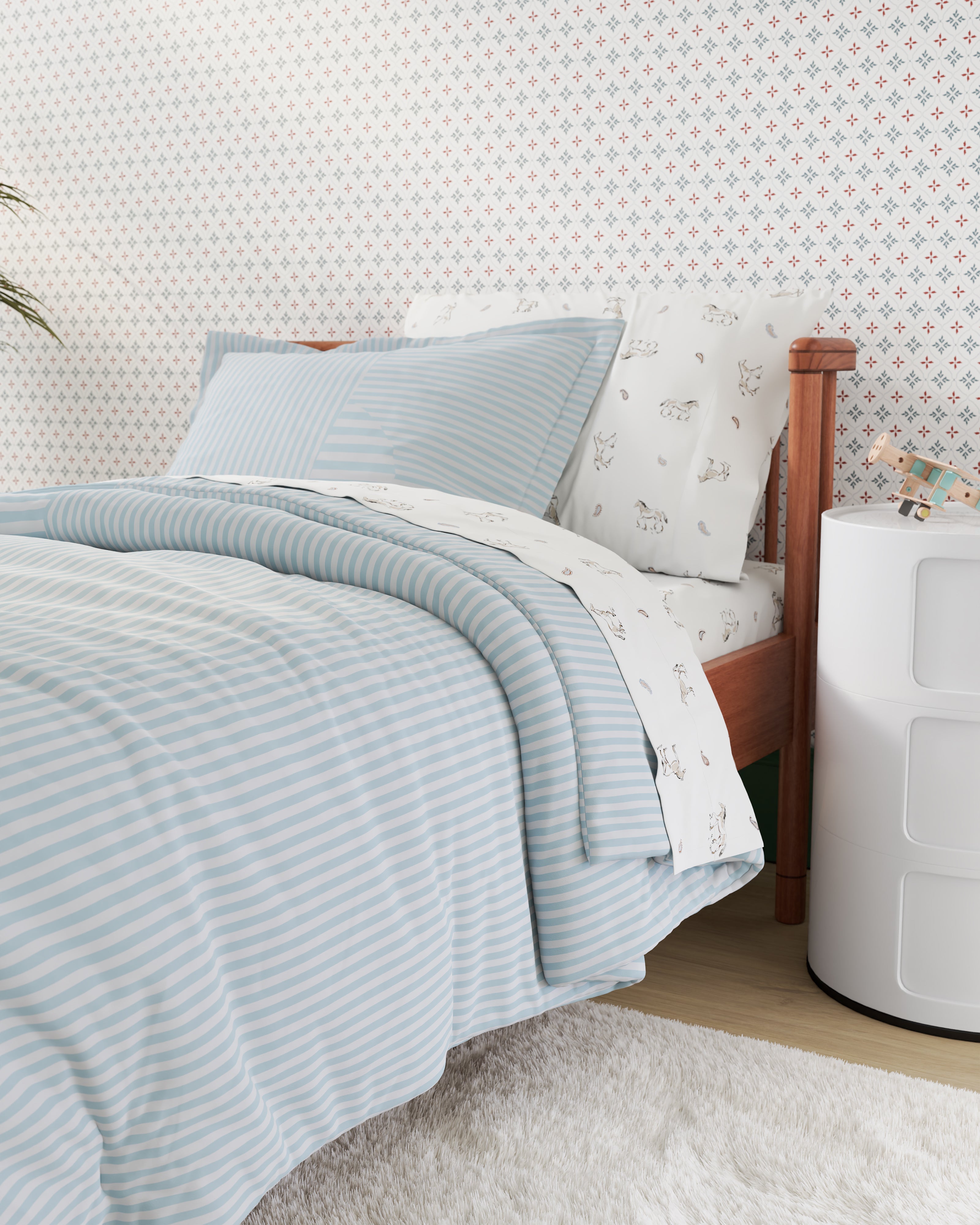 Patchwork Twin Duvet Cover Set