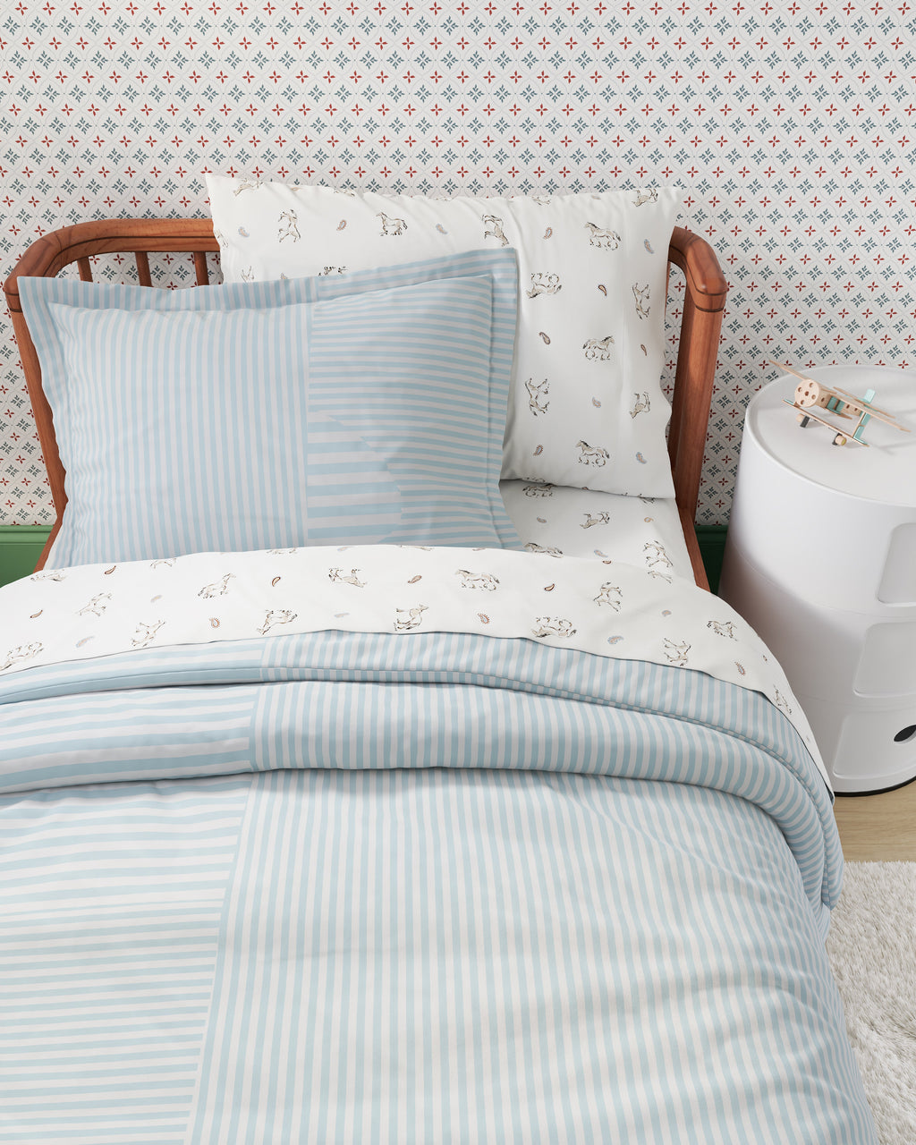 Patchwork Twin Duvet Cover Set
