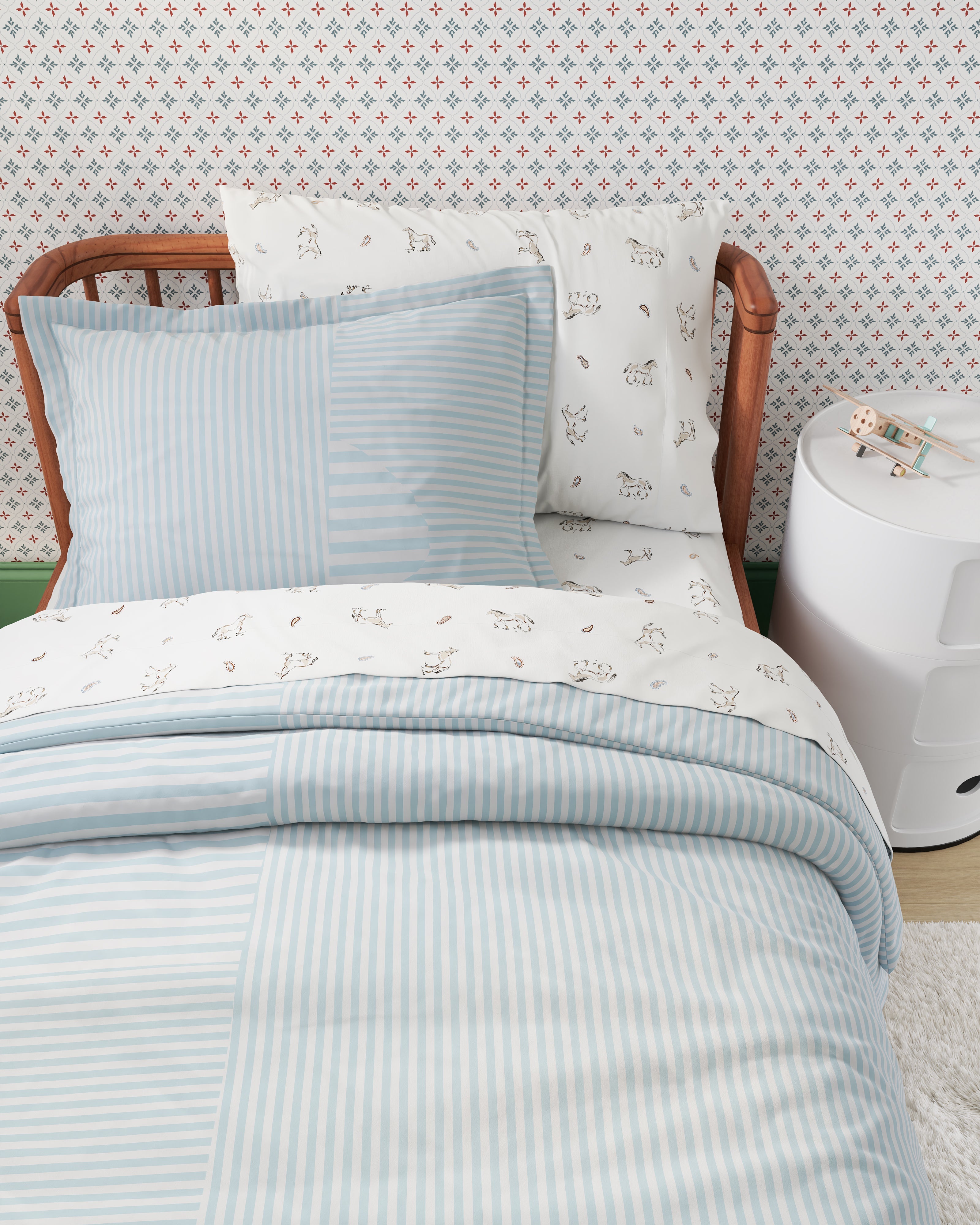 Patchwork Twin Duvet Cover Set