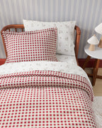 Gingham Twin Duvet Cover Set