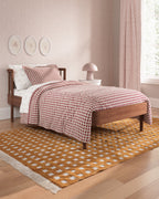 Gingham Twin Duvet Cover Set