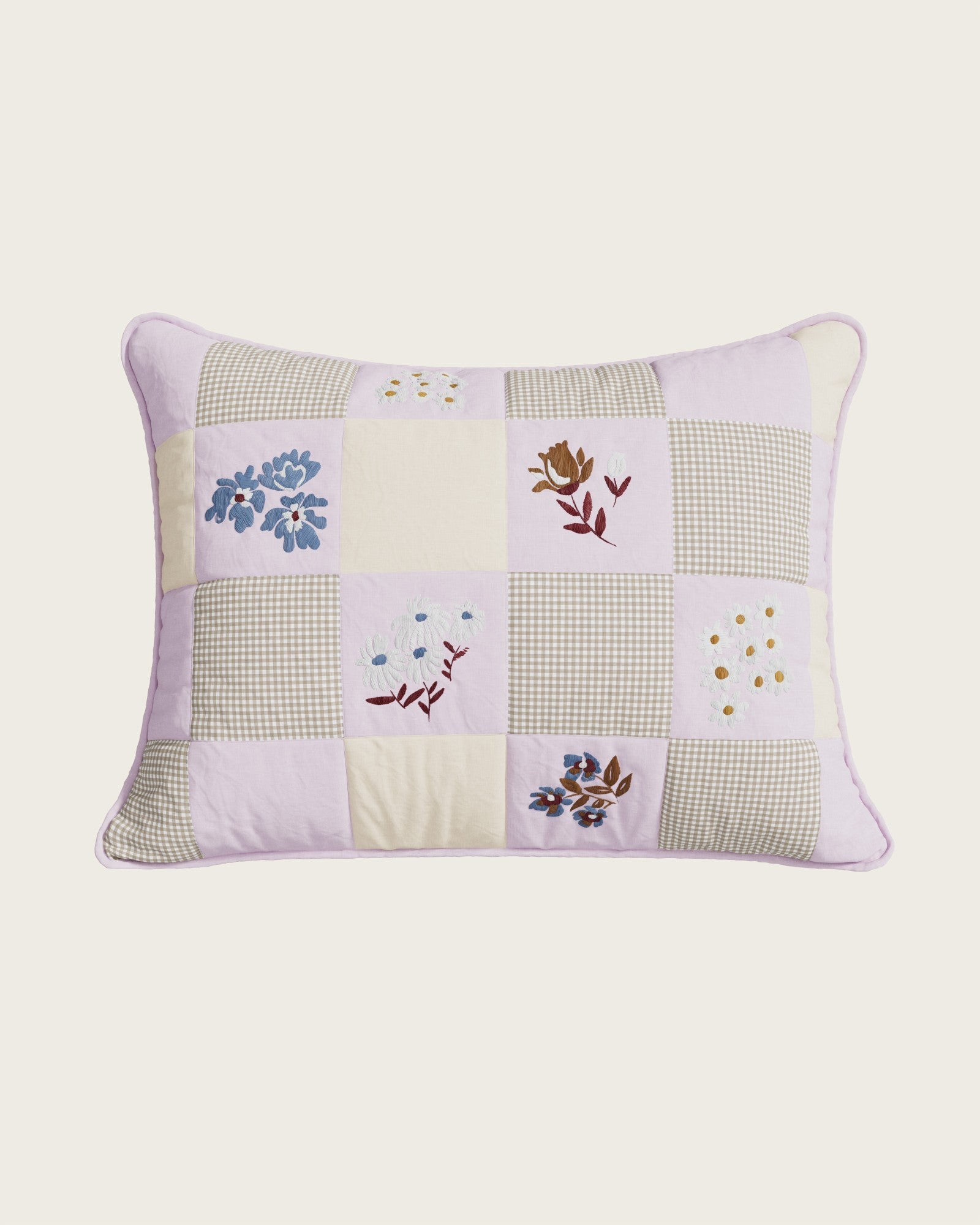 Wildflower Patchwork Twin Sham
