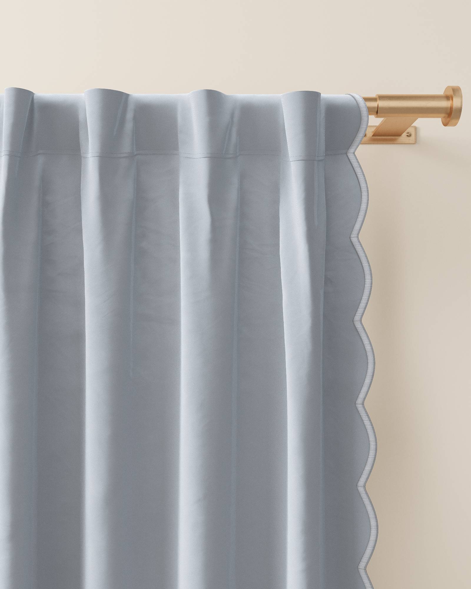 Scallop Edge Blackout Curtain
