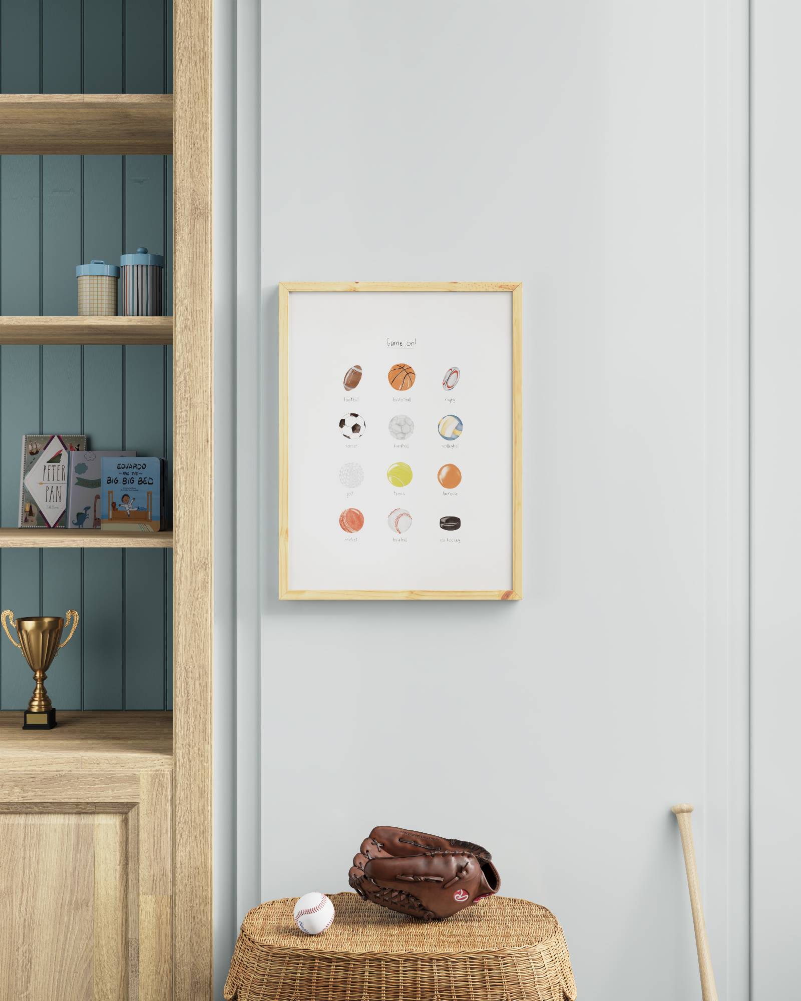 Play Ball Framed Wall Art