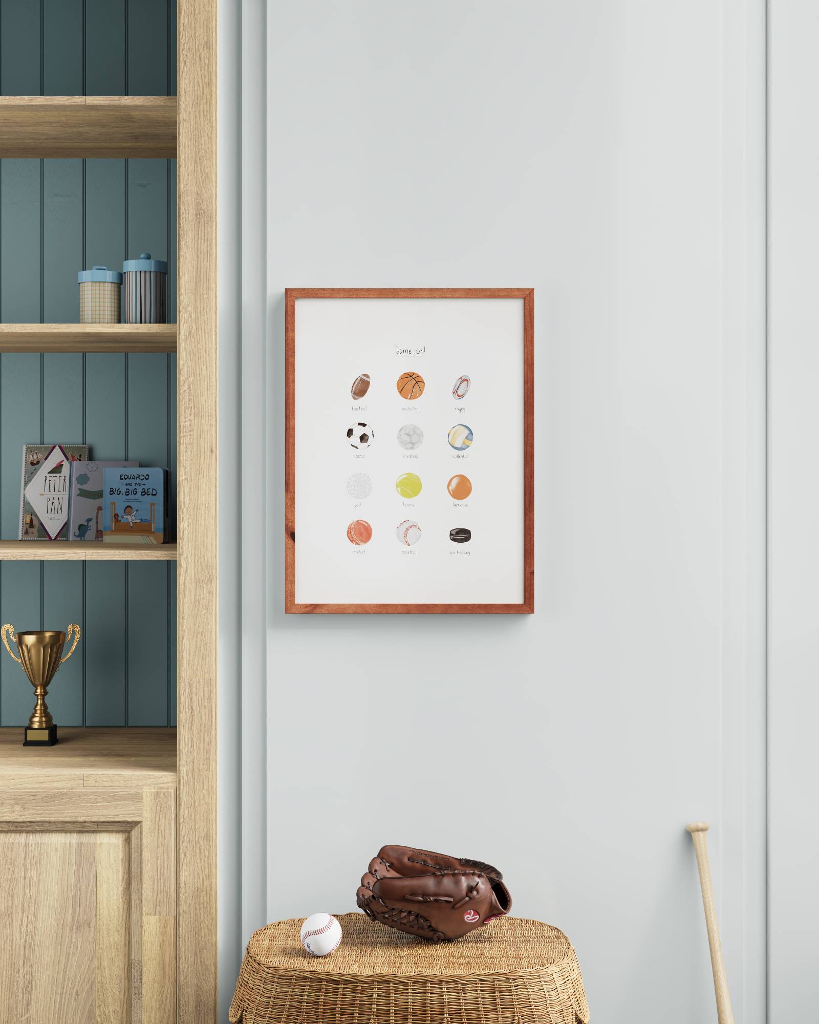 Play Ball Framed Wall Art