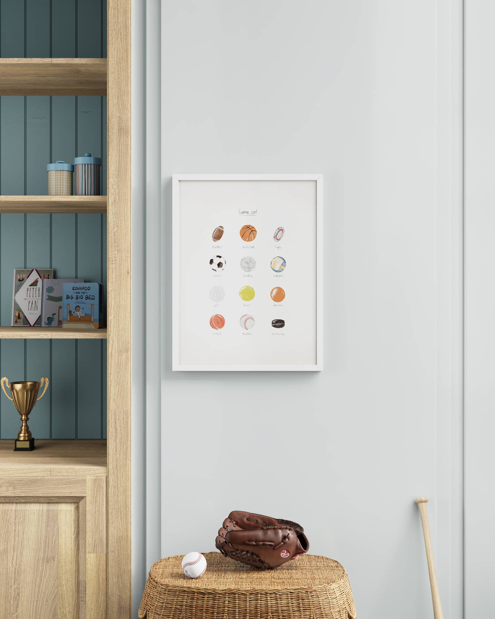 Play Ball Framed Wall Art