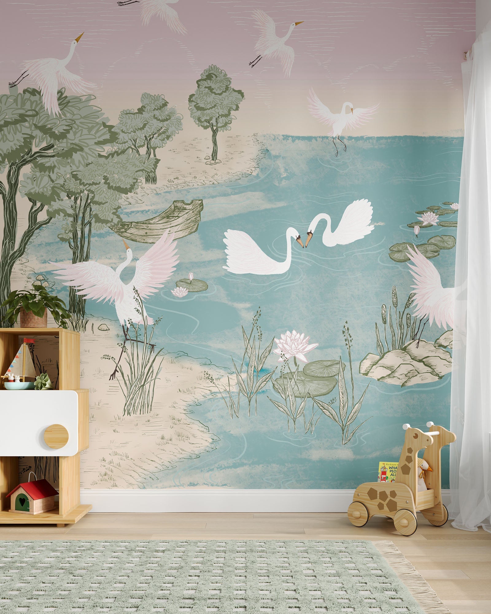Swan Lake Wall Mural