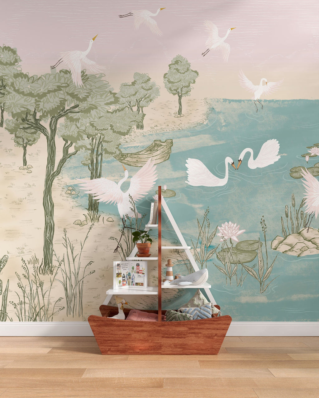 Swan Lake Wall Mural