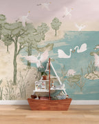 Swan Lake Wall Mural