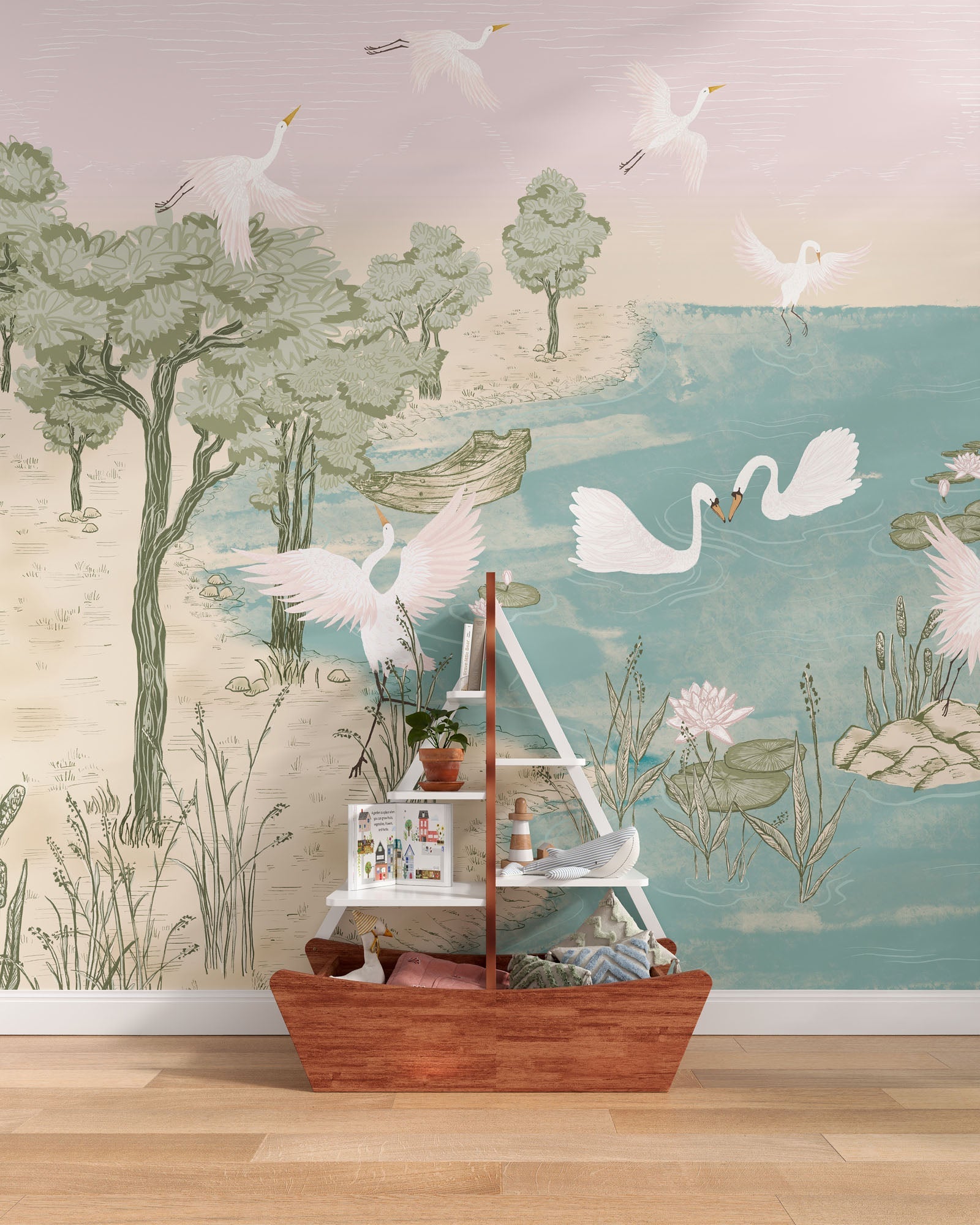 Swan Lake Wall Mural