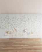 Safari Friends Wall Mural