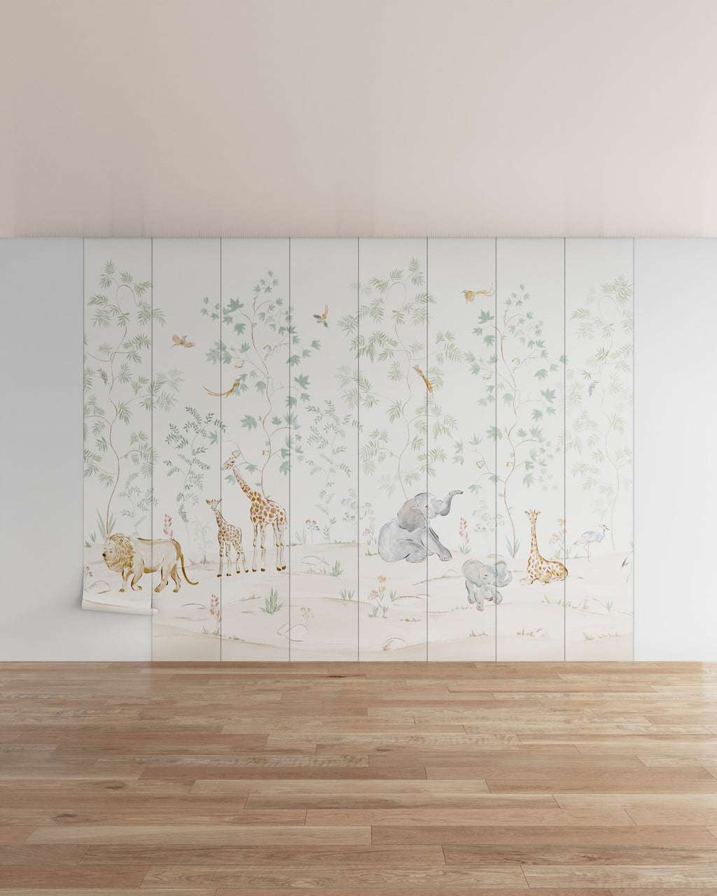 Safari Friends Wall Mural