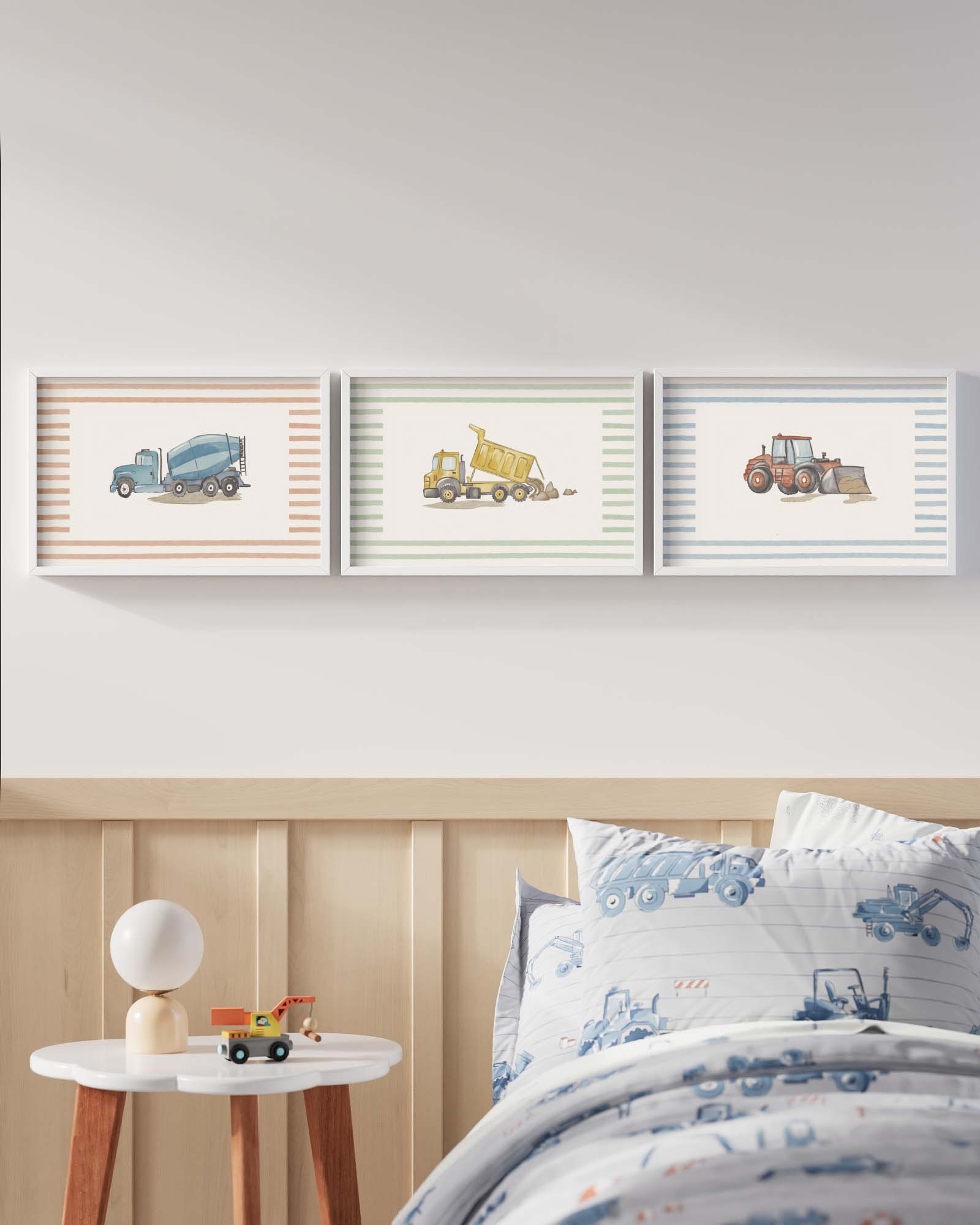 Road Work Framed Wall Art Set
