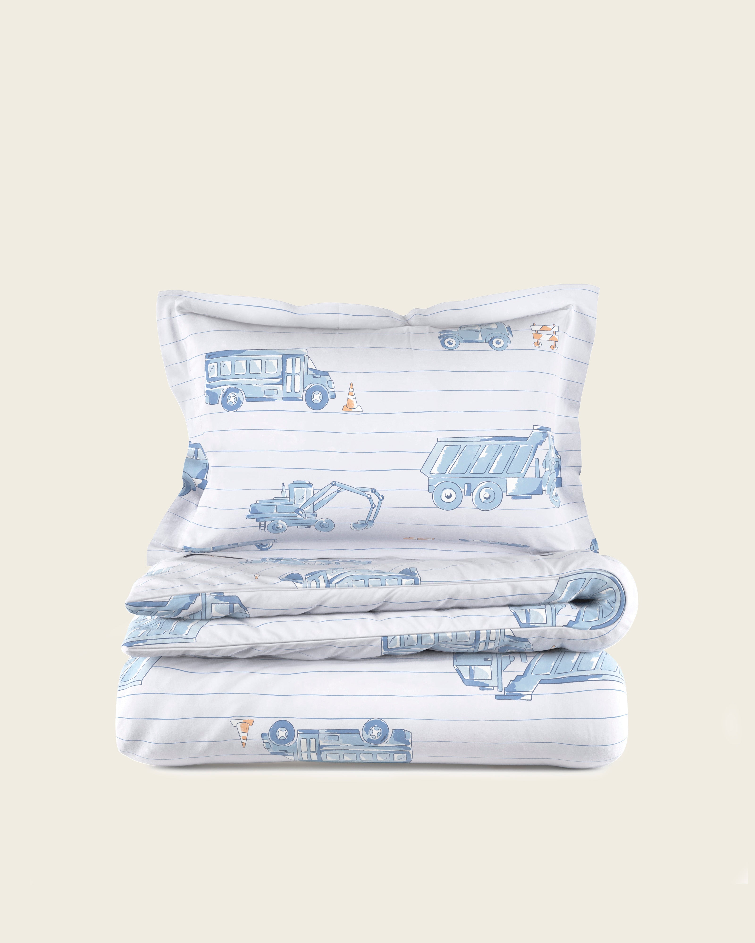 Road Work Twin Duvet Cover Set