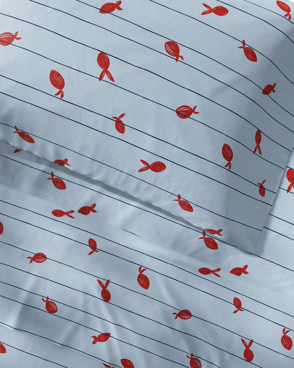 Little Fish Twin Sheet Set