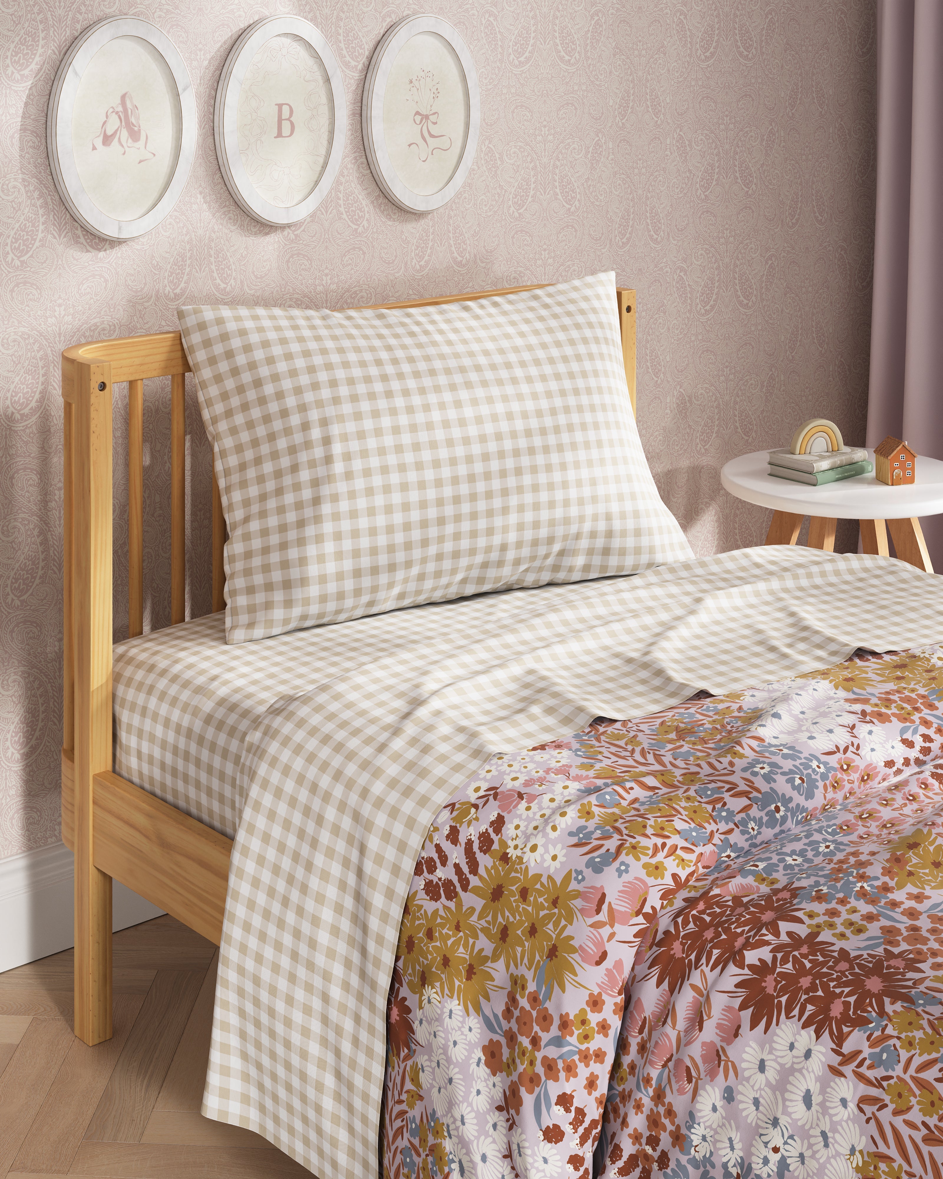 Gingham Twin Sheet Set