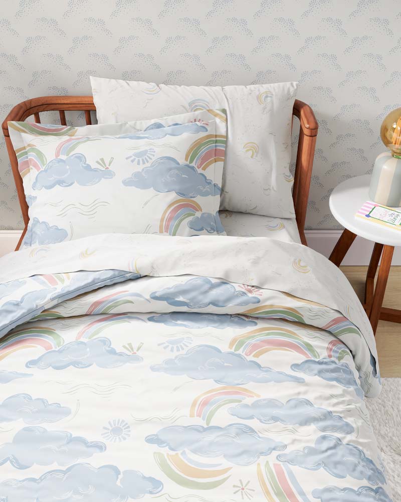 Rainbow Twin Duvet Cover Set