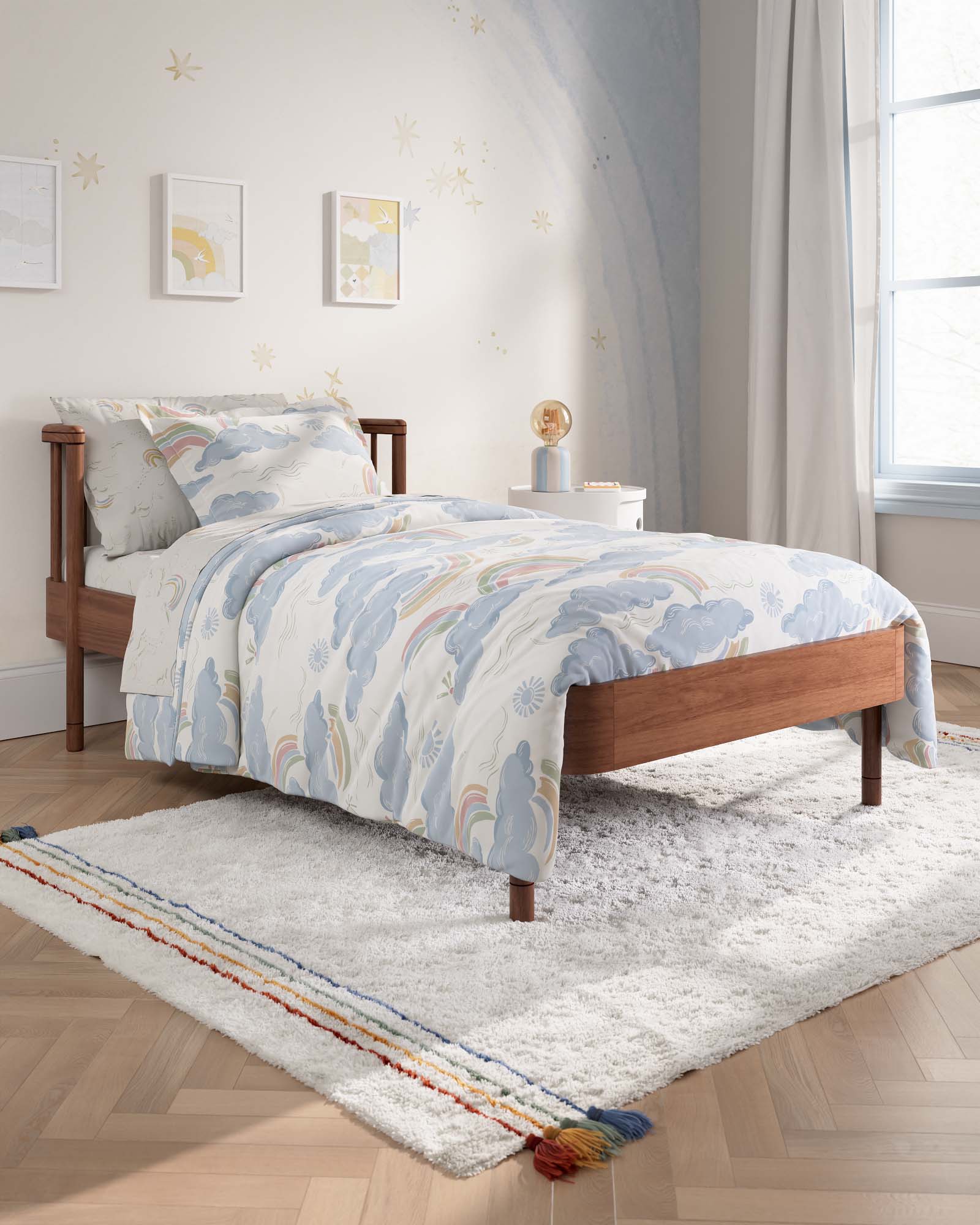 Rainbow Twin Duvet Cover Set