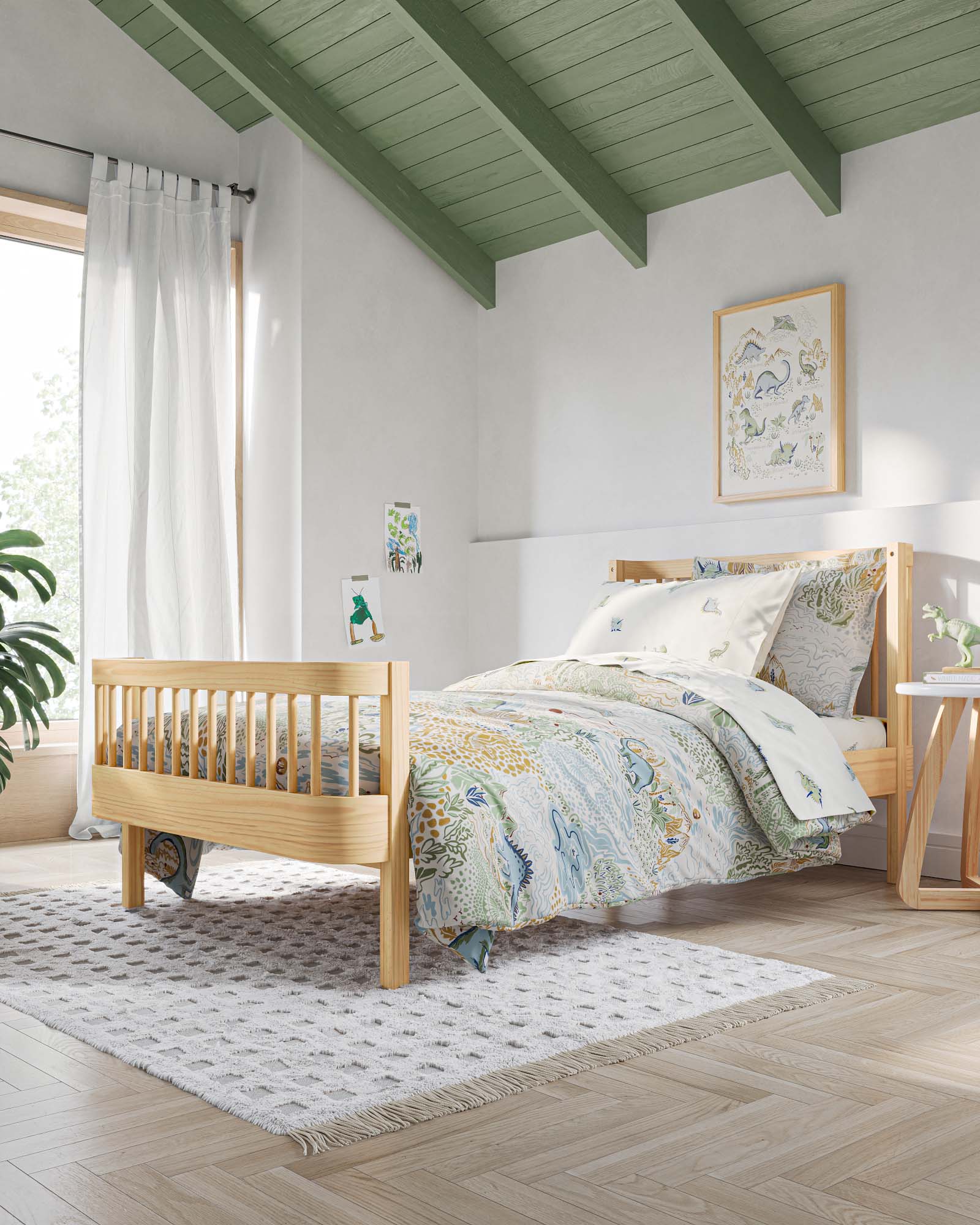 The Wave Kids Bed | Convertible Montessori Floor Bed to Twin