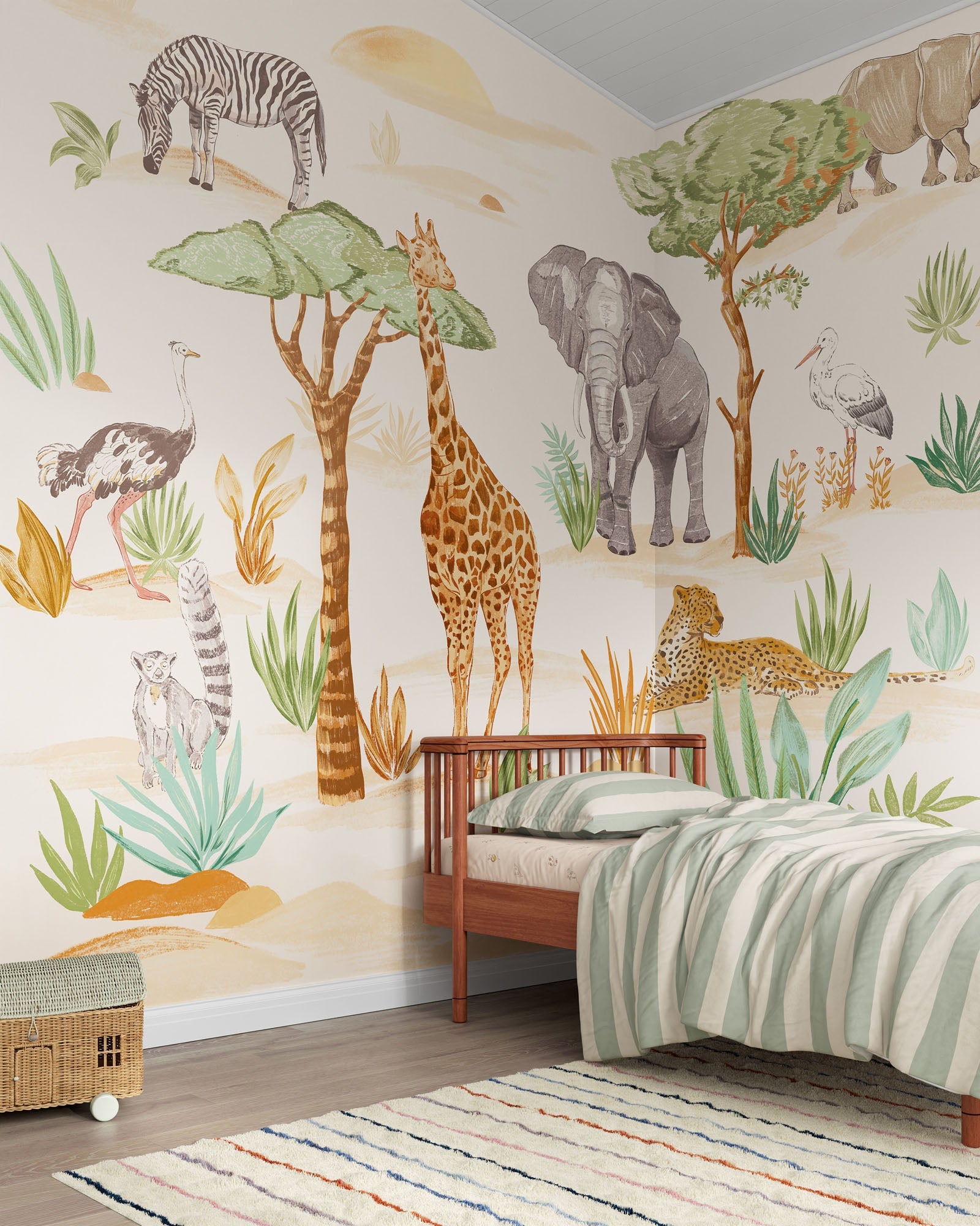 Wild Animals Wall Mural