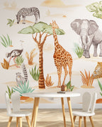 Wild Animals Wall Mural