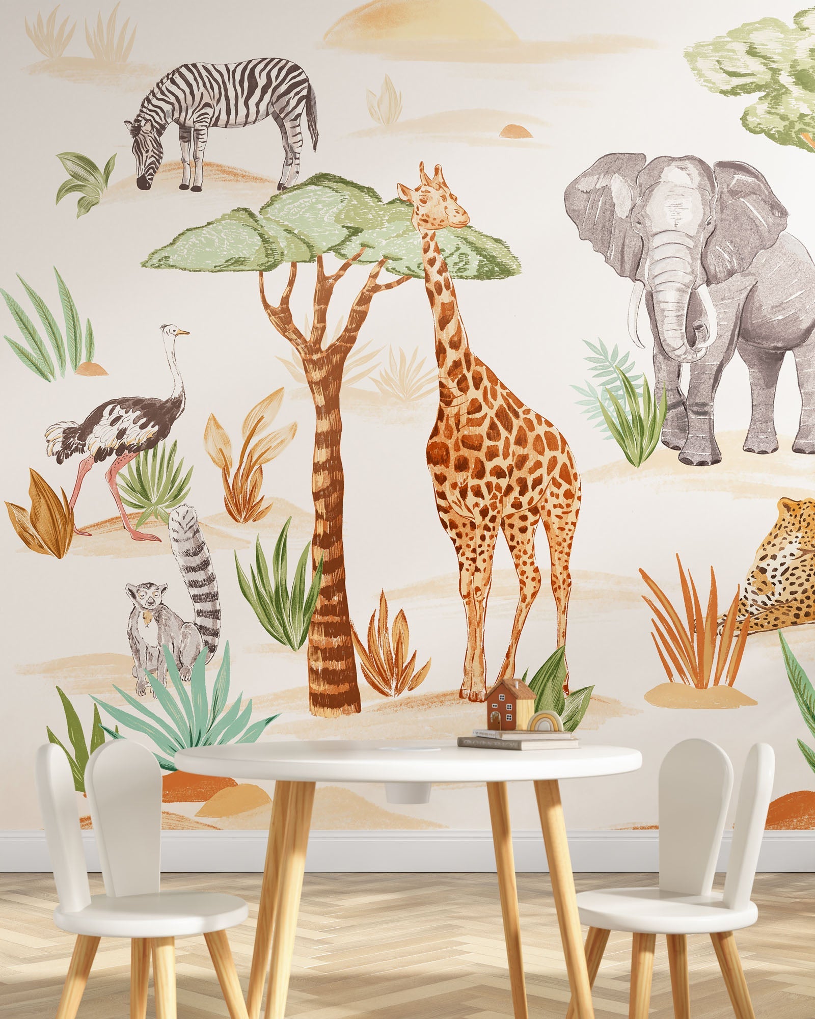 Wild Animals Wall Mural