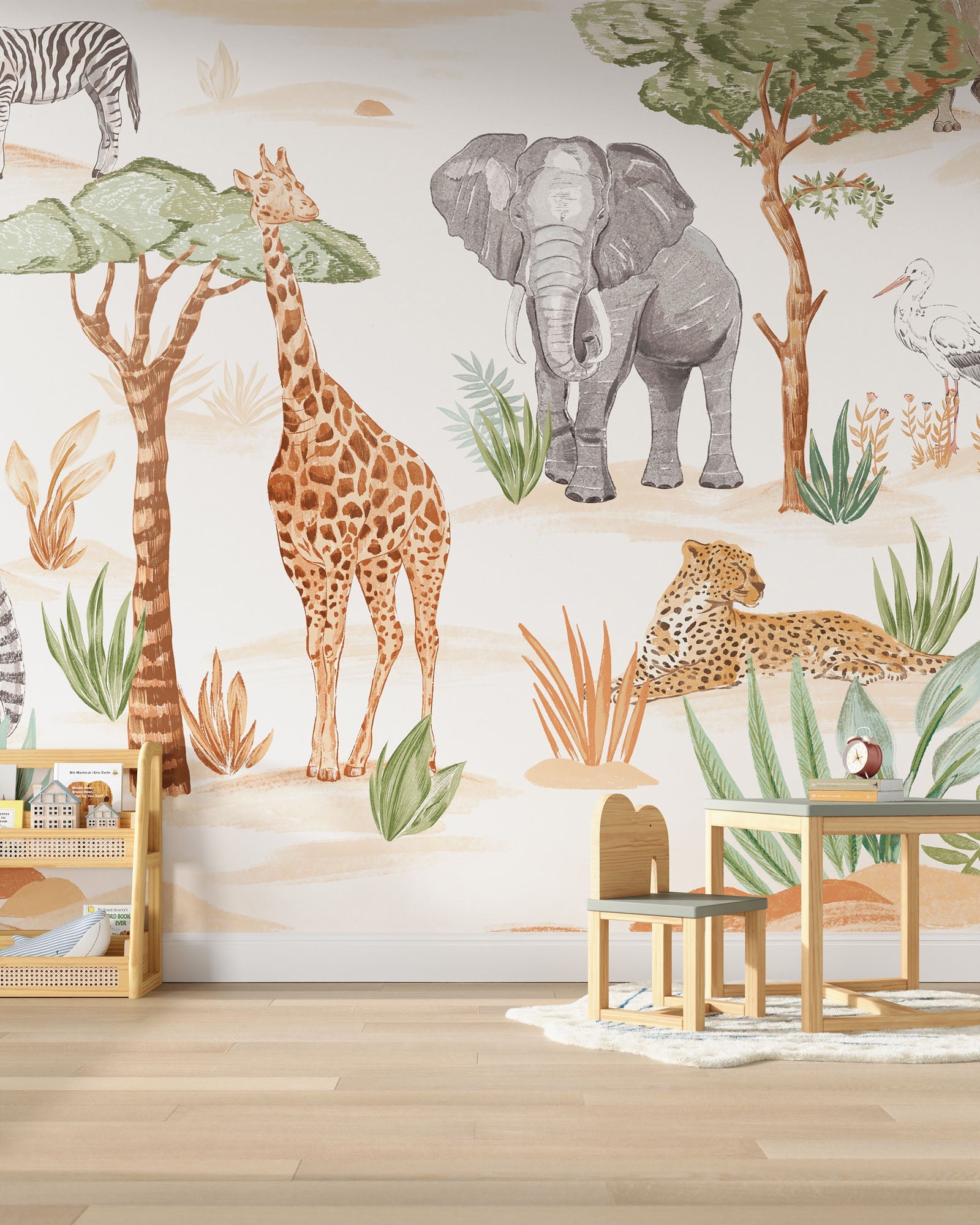 Wild Animals Wall Mural