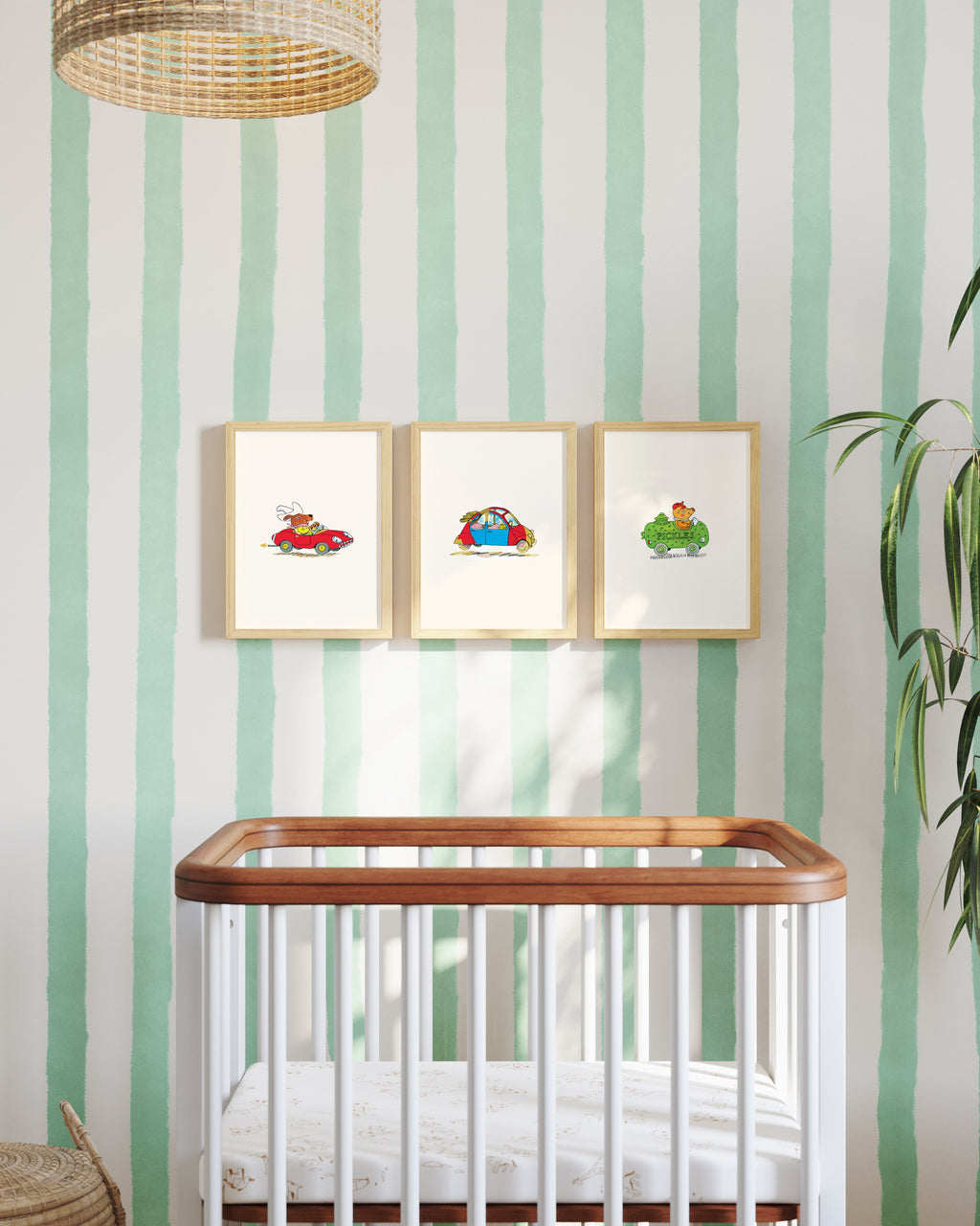 Busytown Cars Framed Wall Art Set | Richard Scarry x Nestig