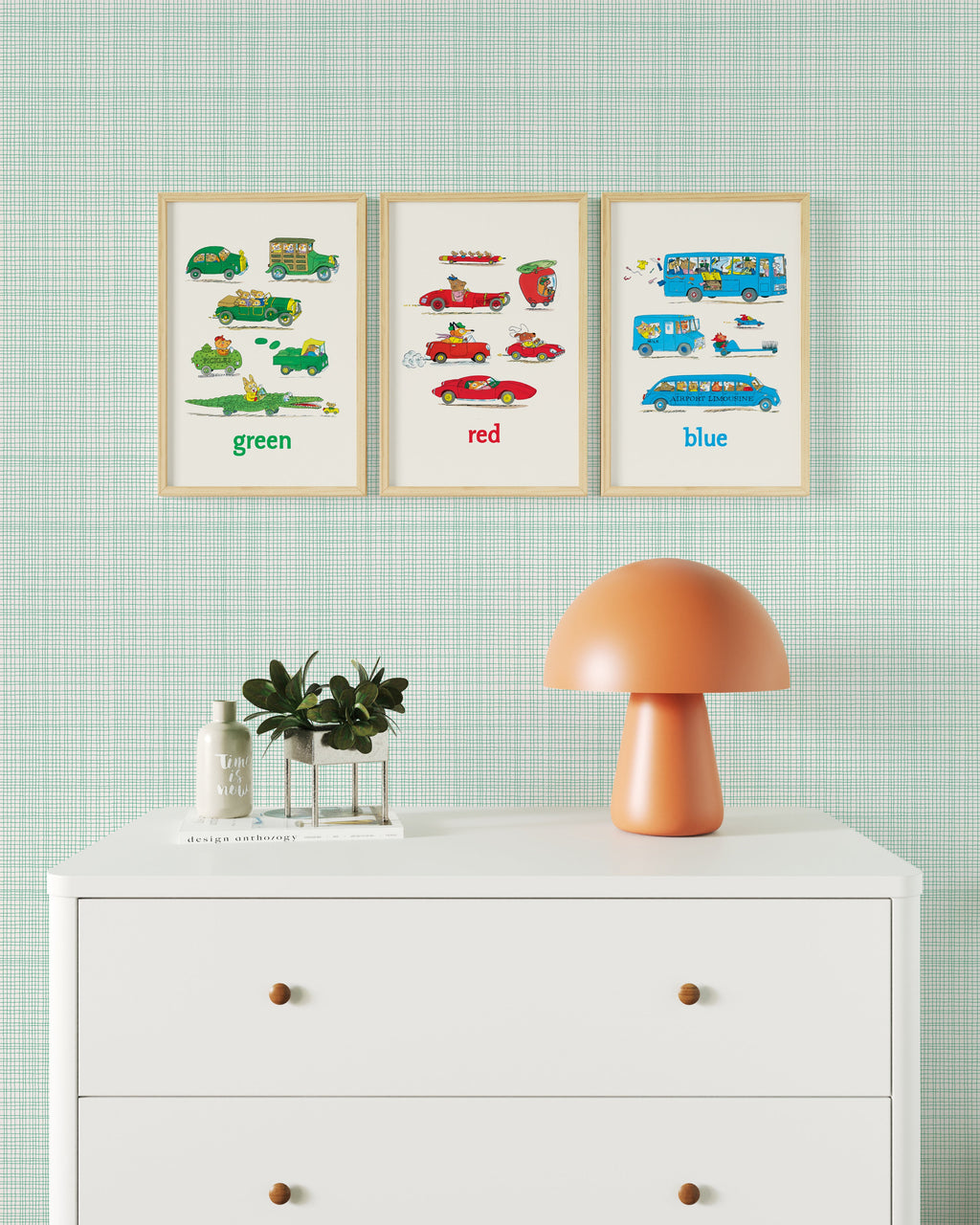 Cars & Colors Framed Wall Art Set | Richard Scarry x Nestig