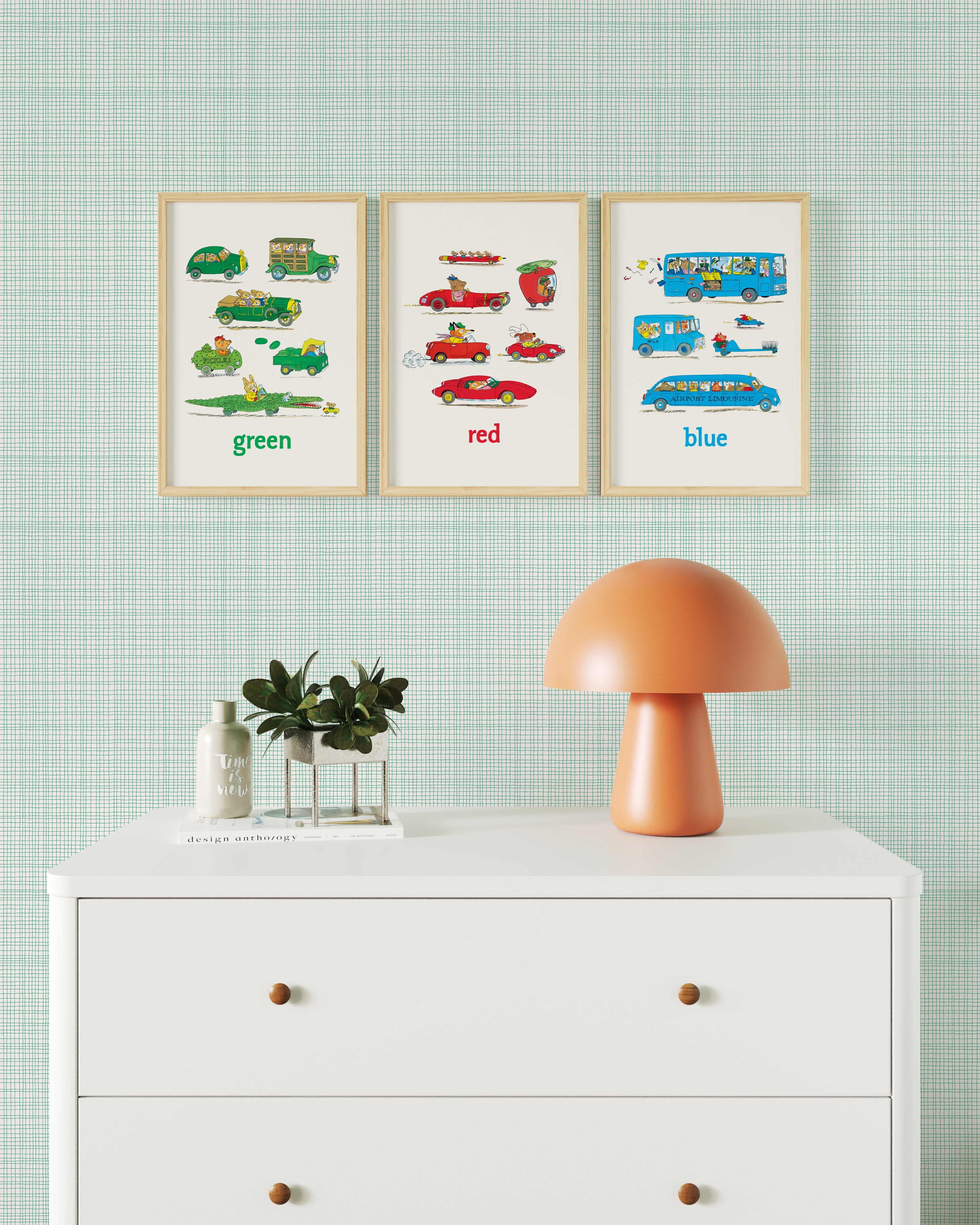 Cars & Colors Framed Wall Art Set | Richard Scarry x Nestig