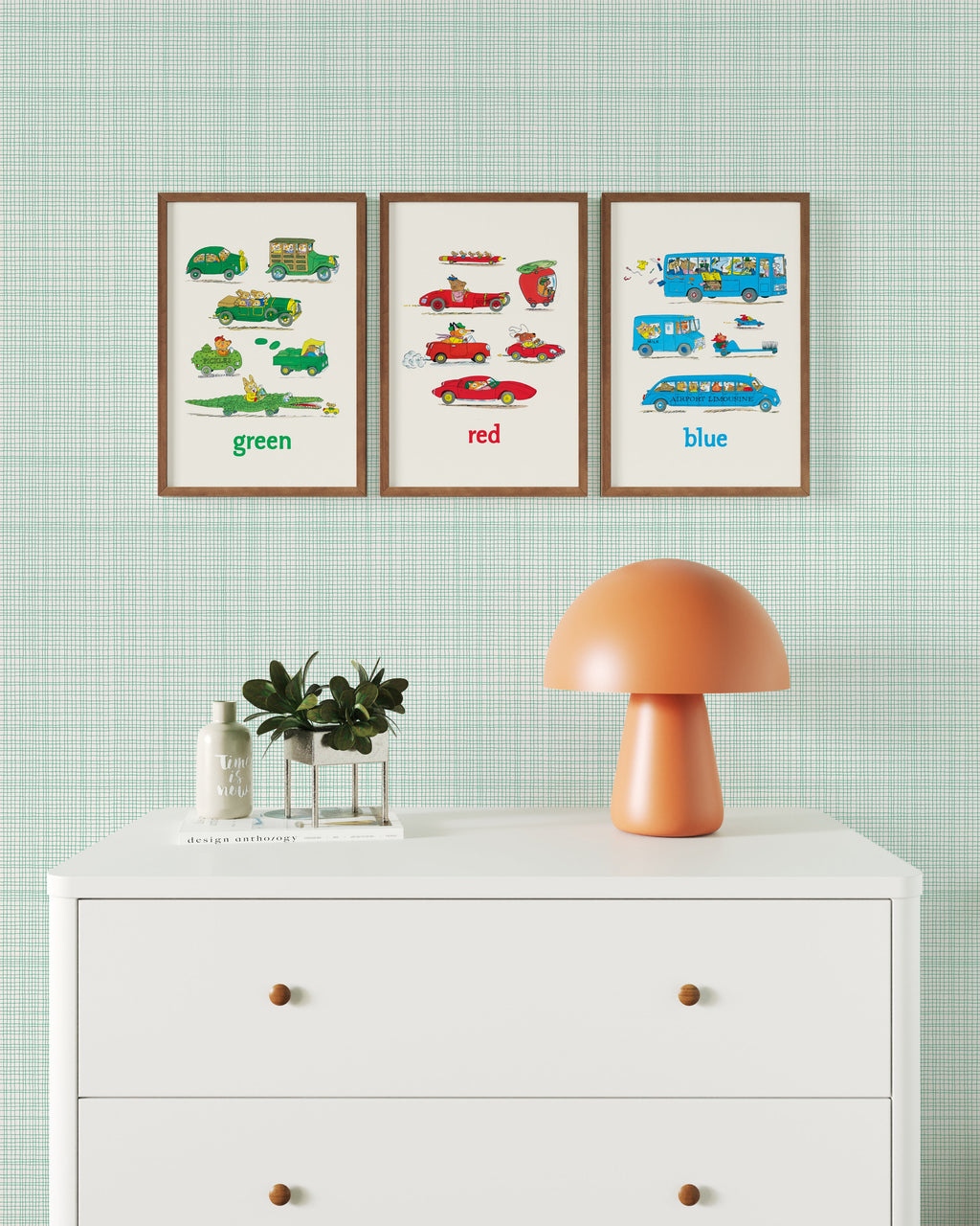 Cars & Colors Framed Wall Art Set | Richard Scarry x Nestig