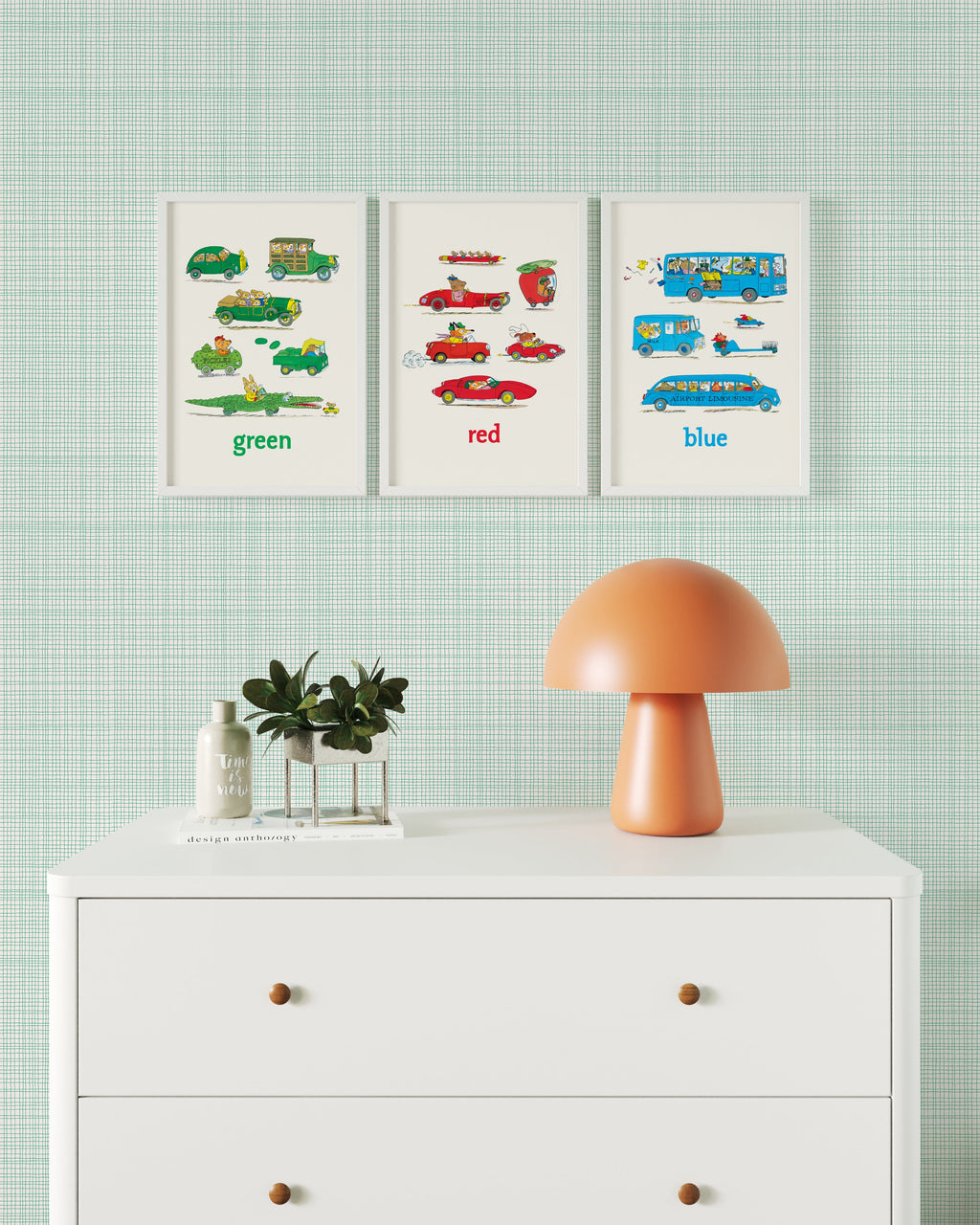 Cars & Colors Framed Wall Art Set | Richard Scarry x Nestig