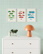Cars & Colors Framed Wall Art Set | Richard Scarry x Nestig