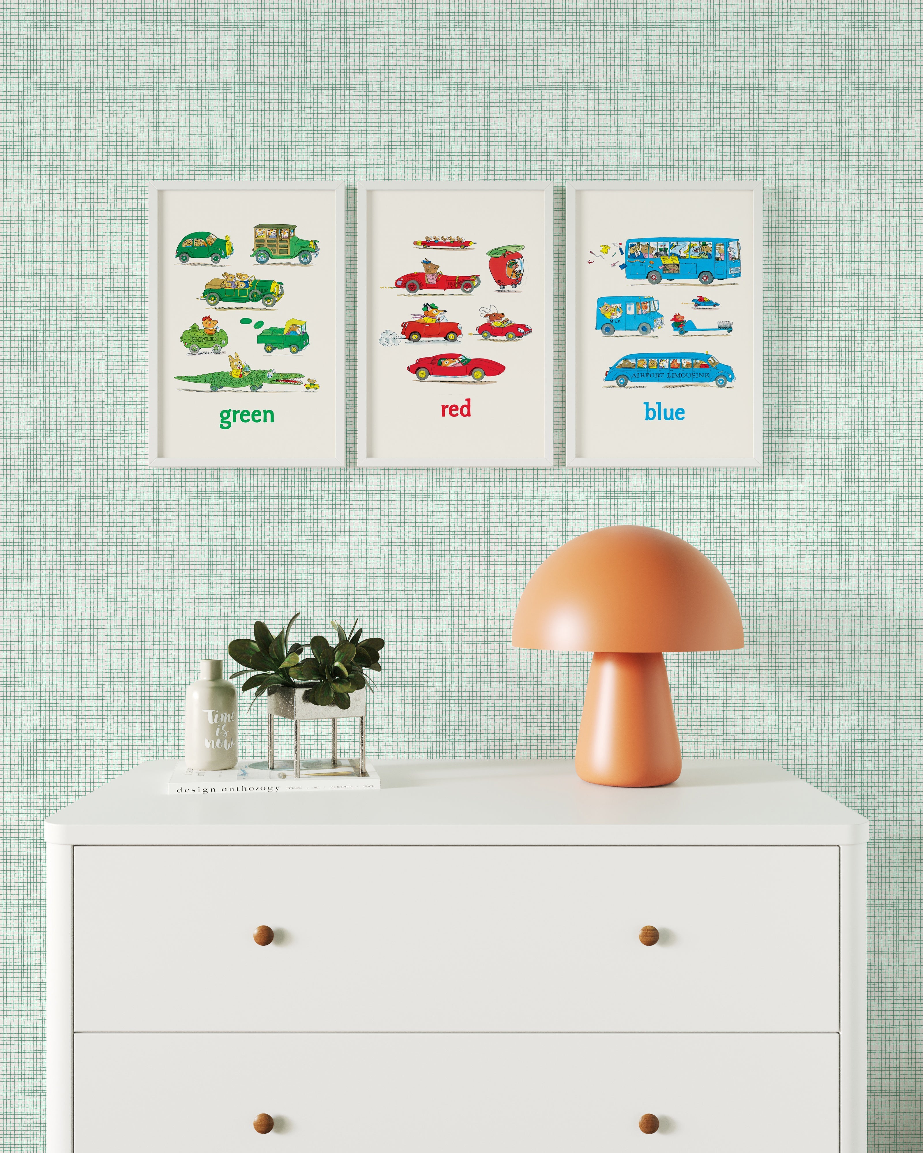 Cars & Colors Framed Wall Art Set | Richard Scarry x Nestig