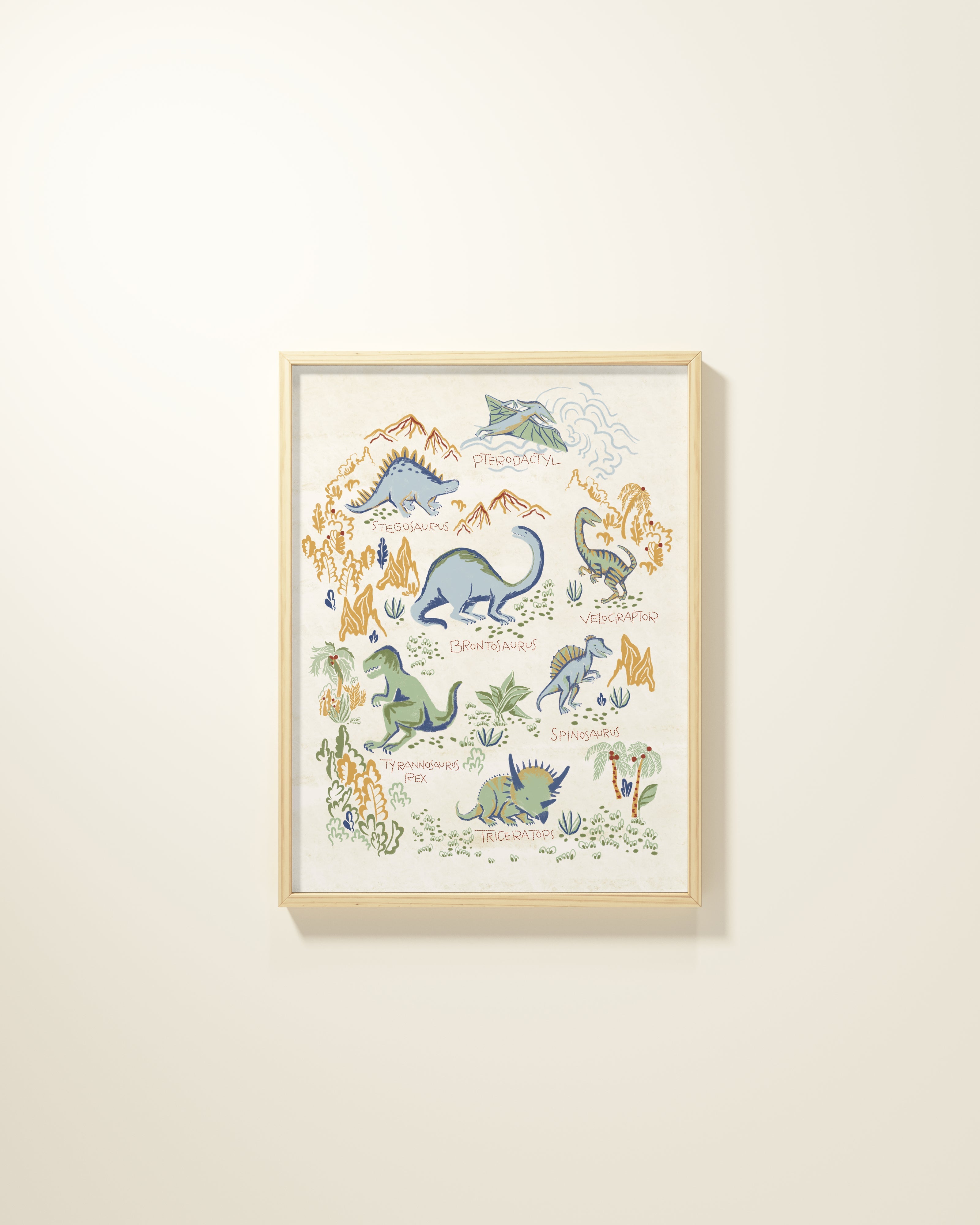 Prehistoric Party Framed Wall Art