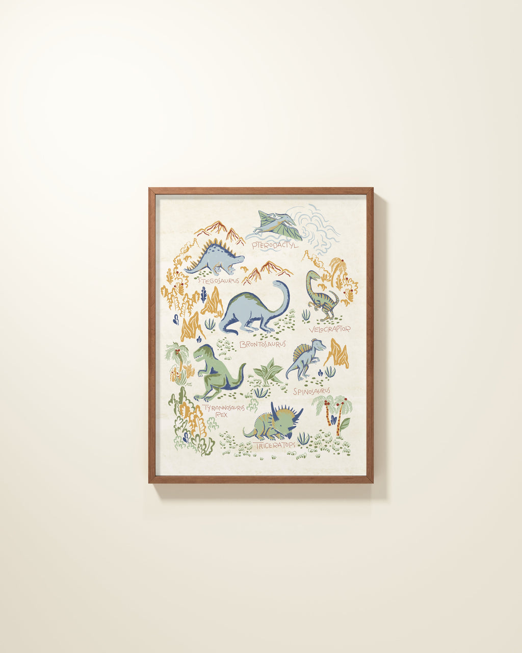 Prehistoric Party Framed Wall Art