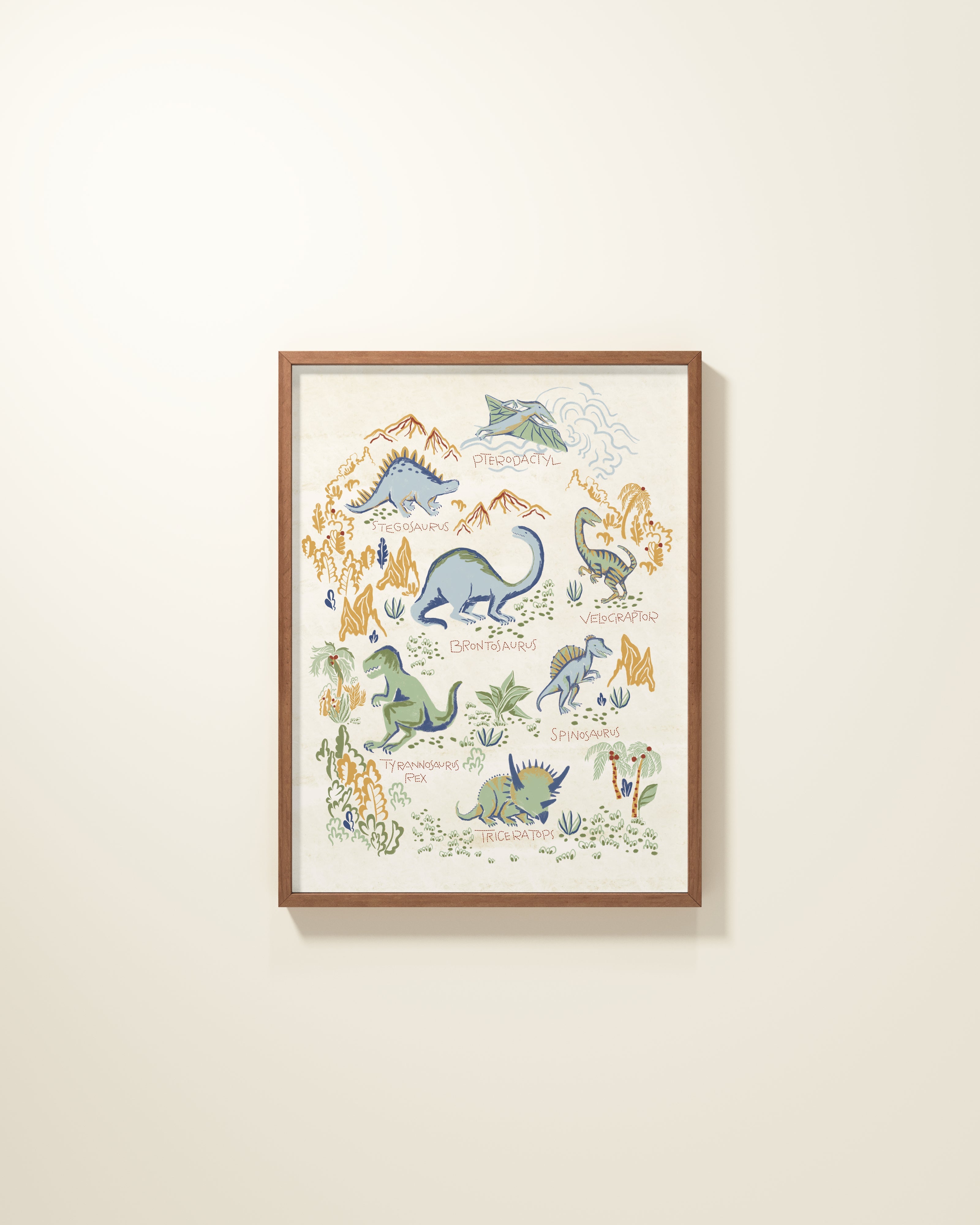 Prehistoric Party Framed Wall Art