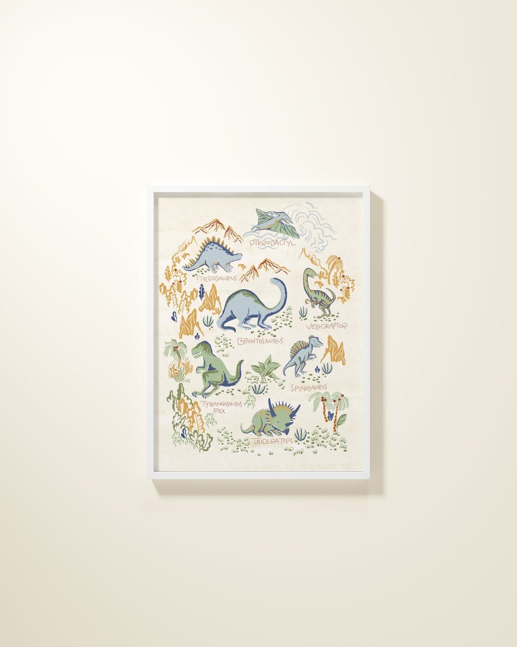 Prehistoric Party Framed Wall Art