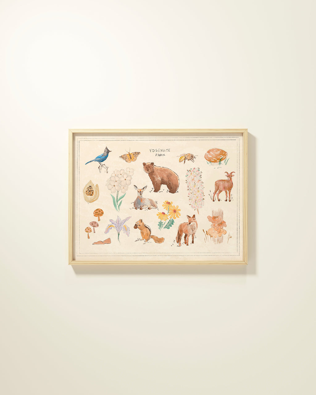 Yosemite Guidebook Framed Wall Art