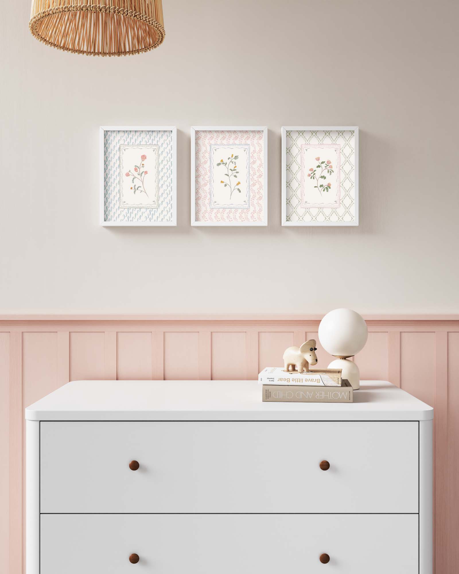 Fairy Garden Framed Wall Art Set